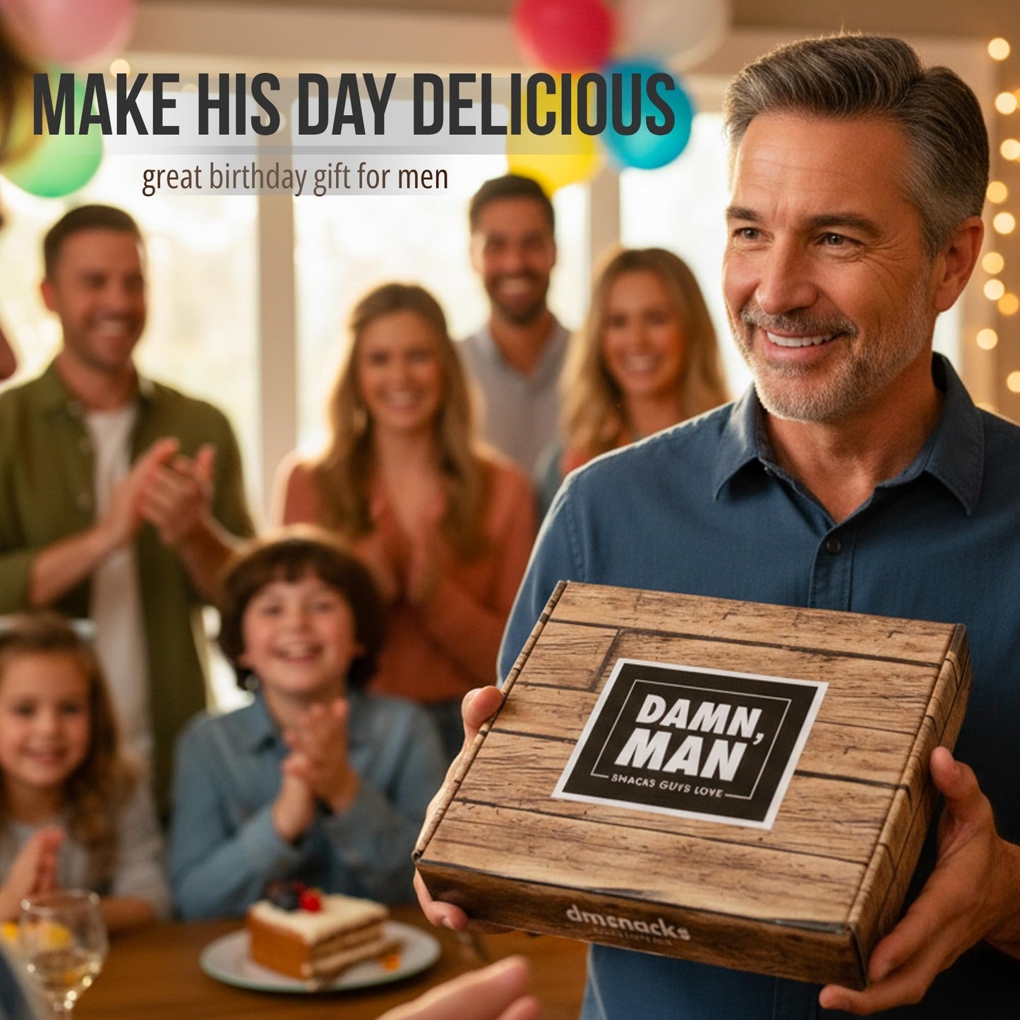 Gift Baskets for Men – Gourmet Nuts Gift Basket, Birthday Gift for Dad, Husband & Adults, Roasted Snack Box Variety, Fathers day gift
