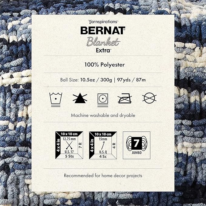 Bernat Blanket Extra Plum Brights Yarn - 2 Pack of 300g/10.5oz - Polyester - 7 Jumbo - 97 Yards - Knitting/Crochet