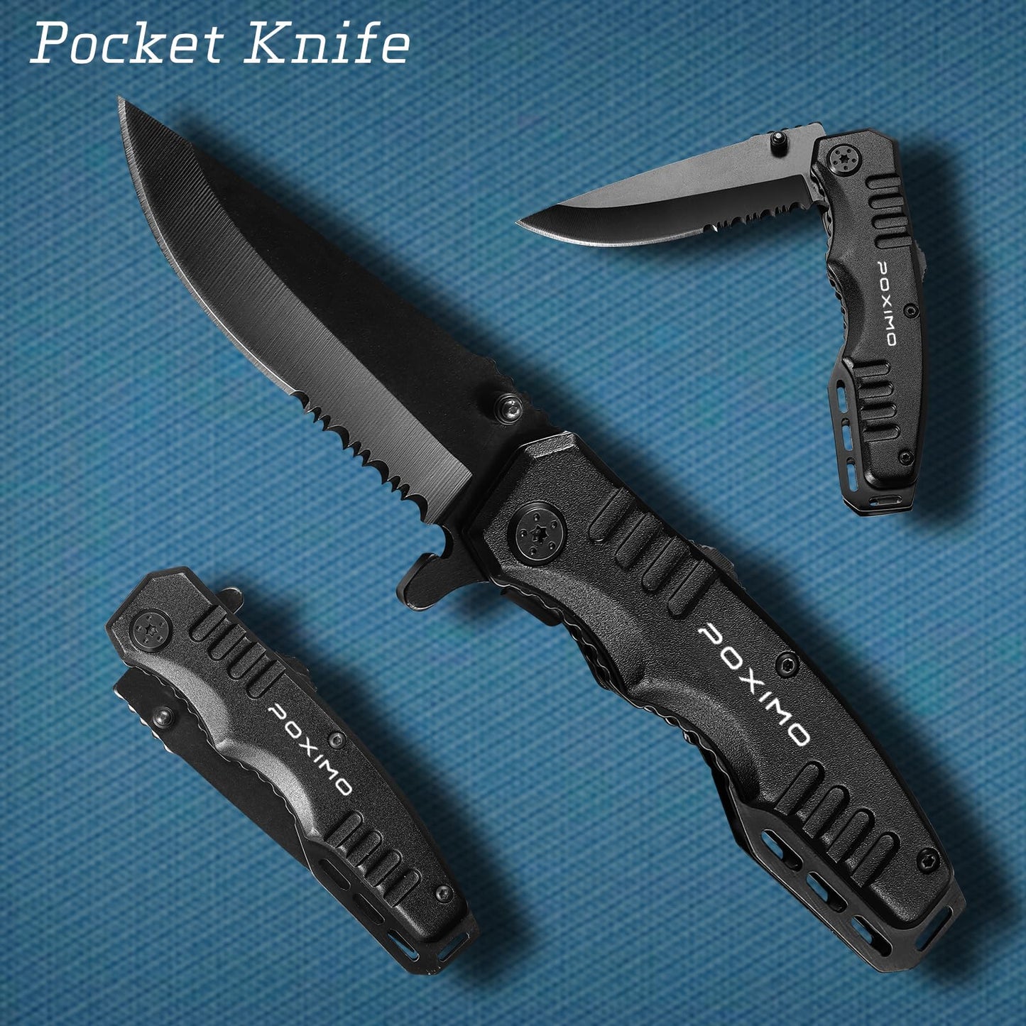 Multitool Gift Set for Men Dad Him, 3-in-1 EDC Survival Kit with 14 in1 Multi-Pliers, Pocket Knife & Tactical Pen | Premium Military-Grade Multi Tools for Camping, Car, Father’s Day, Dad Gifts