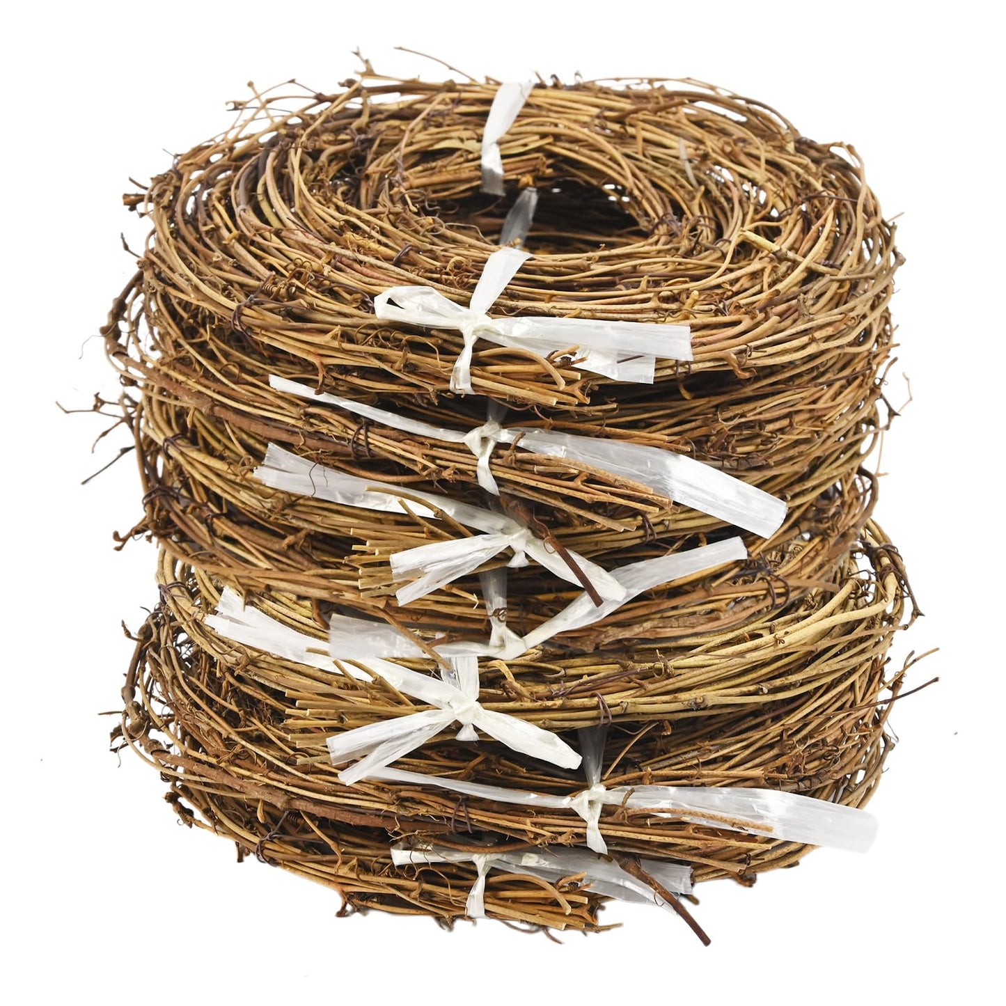 7 Pack Natural Grapevine Garland, 15 Ft Per Roll Total 105 Ft Flexible Bendable Twig Vine Strips for Wreath Making DIY Crafts Home Wedding Christmas Garden Decoration