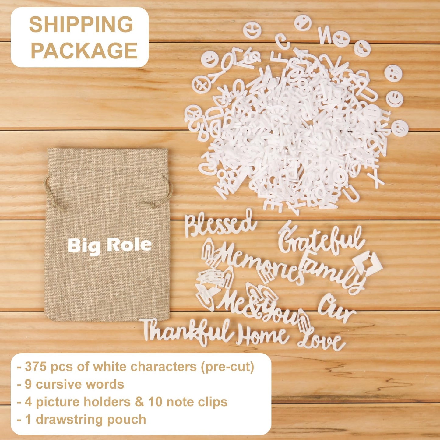 Letters for Letter Board Letters Only, 3/4 inch White Message Board Letters for Felt Letter Board Signs (398 pcs), 0.75” Pre Cut Plastic Letterboard Letters Numbers Symbols for Changeable Menu Board