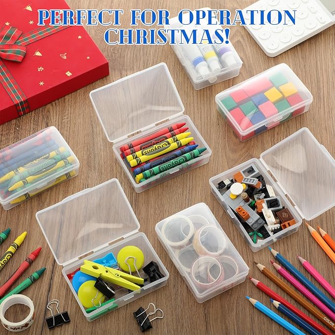 36 Pcs Travel Soap Container Portable Plastic Soap Boxes Bulk with Lid Homeless Donations Bulk Gym Shower Tour Groups Hotel Outdoor Camping (Clear)