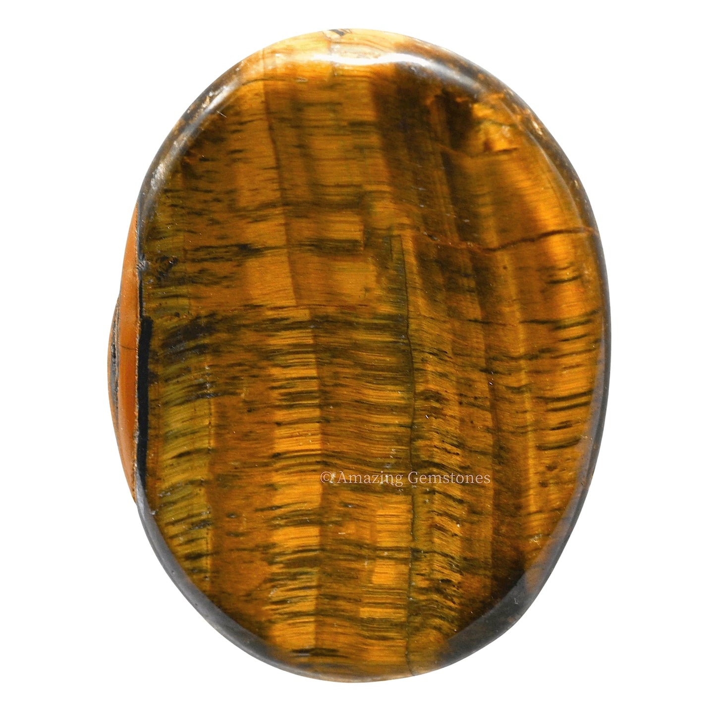 Amazing Gemstone Tiger Eye Worry Stone Crystals and Healing Stones - Worry Stones for Stress Relief Gifts - Piedra Crystal Fidget for Meditation, Relaxation - Unique Stocking Stuffers