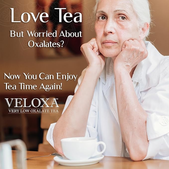 Veloxa™ Very Low Oxalate Tea (30 Pyramid Tea Bags, Devine Cranberry Low Oxalate Echinacea)