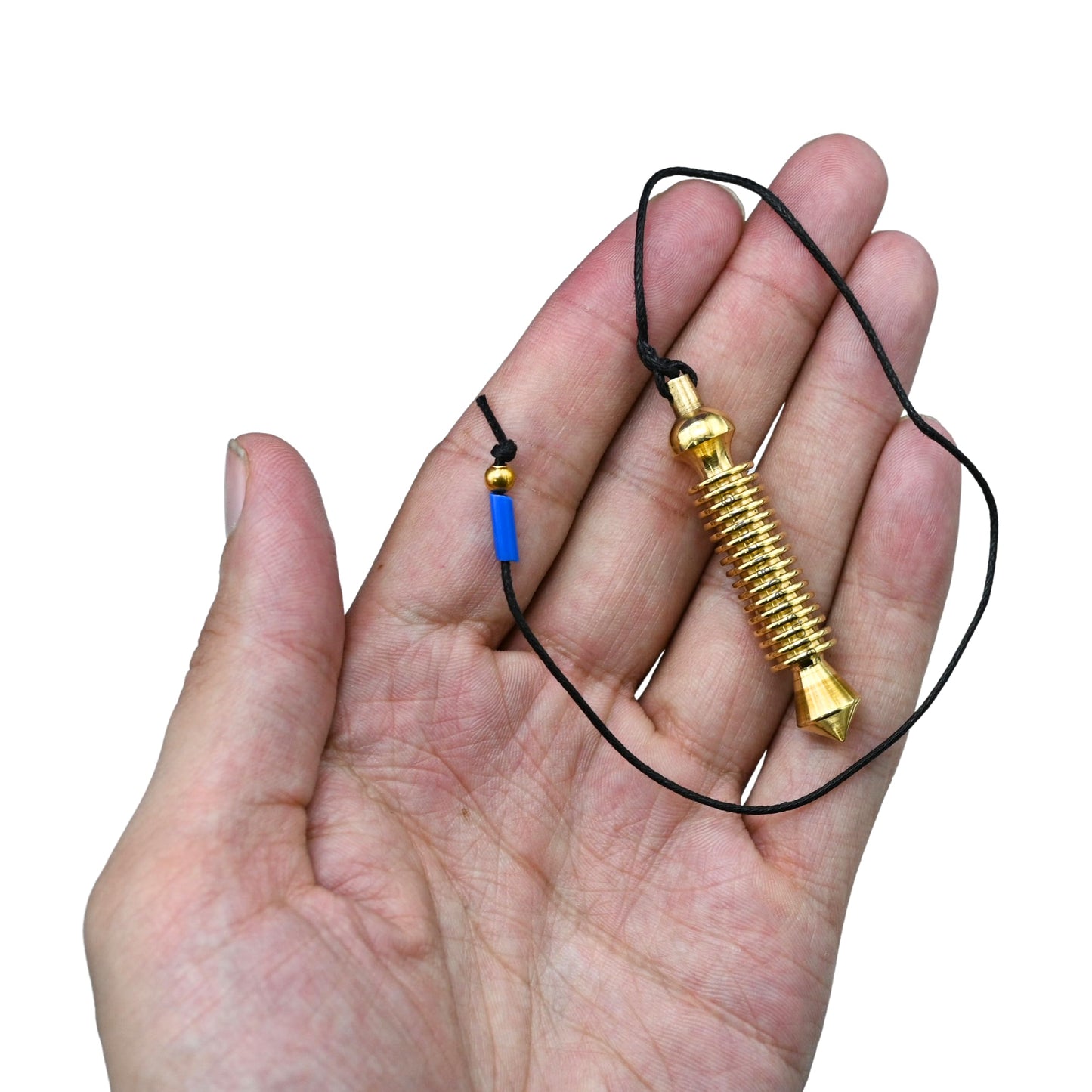 Amazing Gemstone Healing Metal Pendulums for Divination, Gold 16 ISIS Ring Steel Copper Pendulum High Energy Pendulo de Bronce Pendulos de Mesa MP54