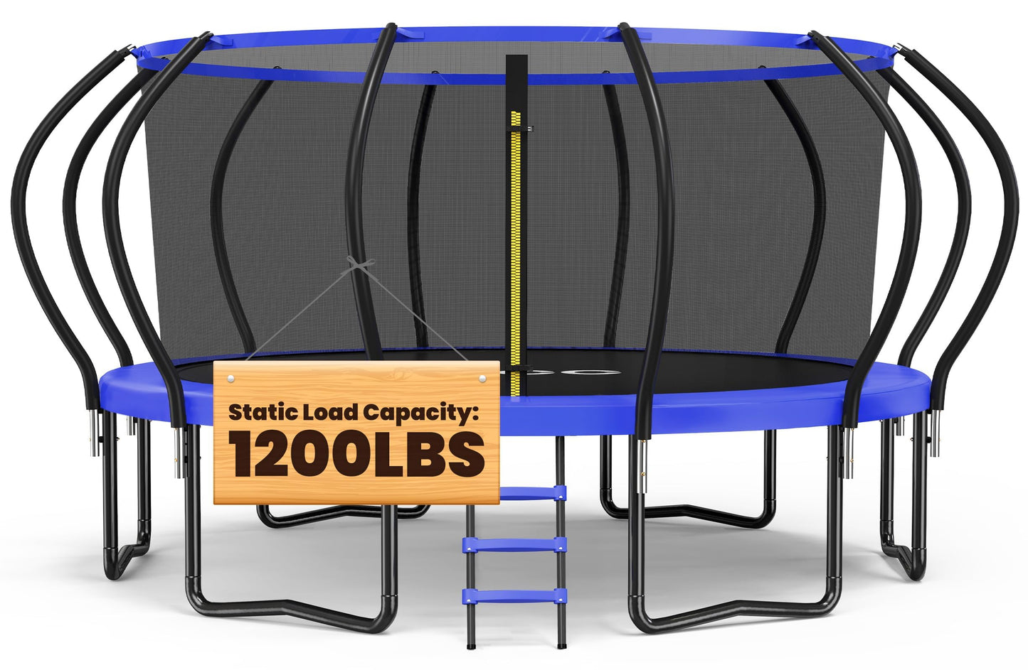 ORCC Kids Trampoline, 1200LBS Weight Capacity Outdoor Trampoline 16 15 14 12 10 8FT Yard Trampolines for Kids Adults