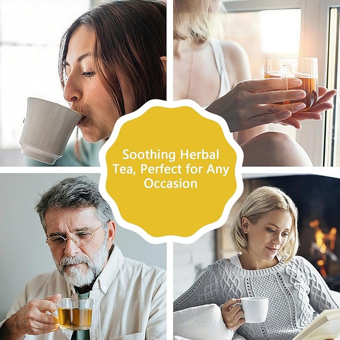 Chamomile Tea Bags – 60 Bags Sleepytime Tea – Naturally Caffeine-Free Herbal Tea – Light Floral Flavor with a Smooth Finish – Perfect for Unwinding, Day or Night