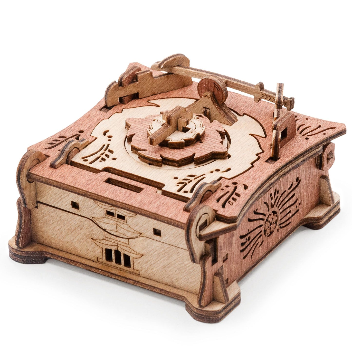 iDventure Samurai Puzzle Box | Tricky Gift Packaging | 3D Puzzle for Adults | Escape Room Game | Brain Teaser | Birthday Gift Gadget for Men and Women | Treasure Box