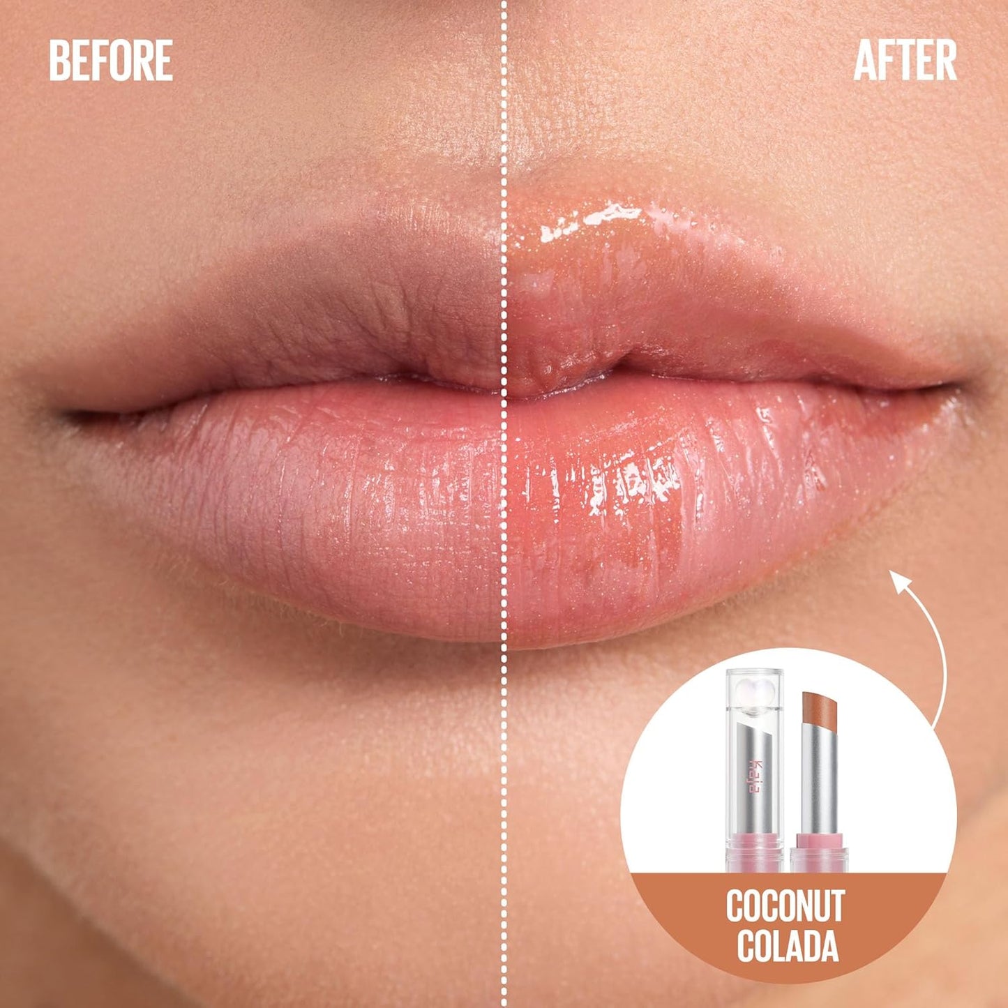 Kaja Juicy Glass Lip Balm | Plumping, Hydrating, Korean Lip Balm, Moisturizing Lip Care, 24hrs Long-lasting Hydration, Nourishing Lip Care | Coconut Colada, 0.15 oz.