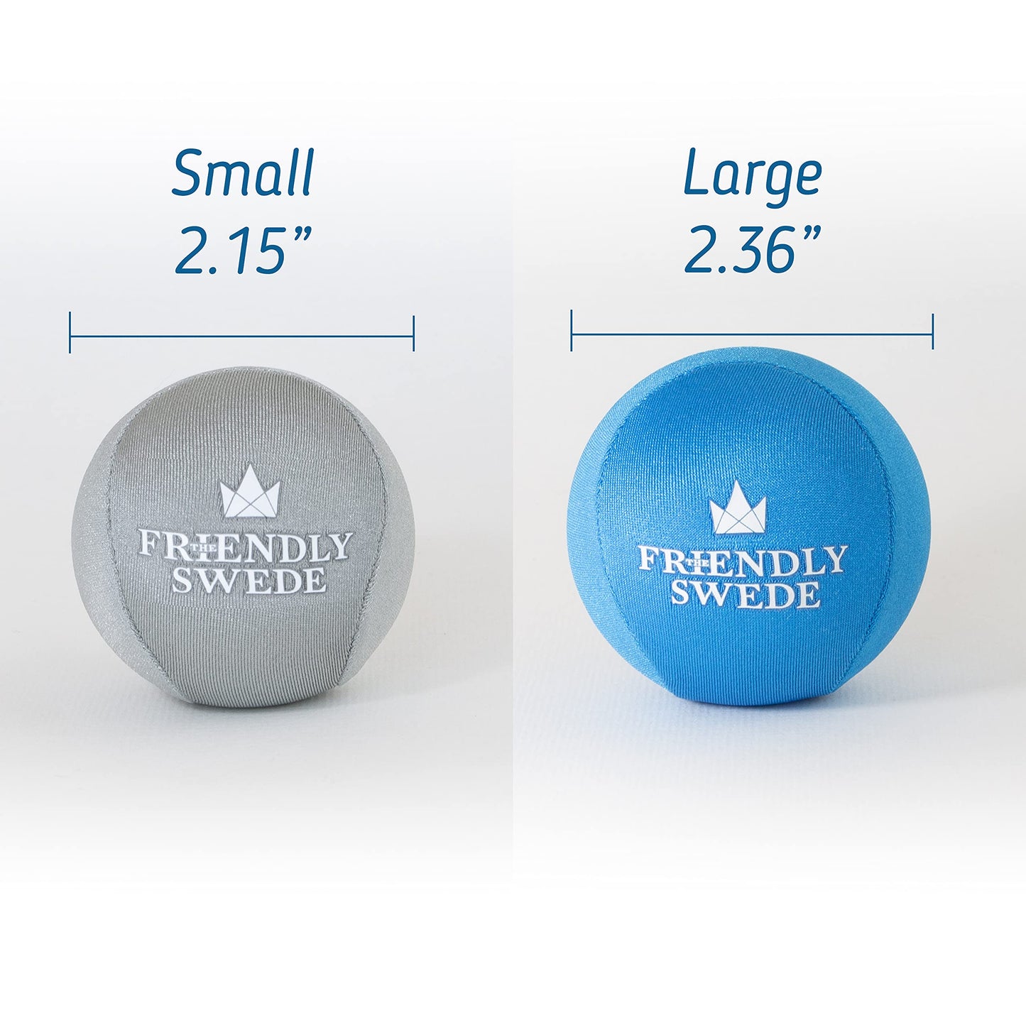 The Friendly Swede Stress Balls for Adults — 4 Pack of Squeeze Balls for Grip Strength Training, Stress Relief & Hand Therapy - Hand Exercise for Grip Strength with 2 Resistance Levels