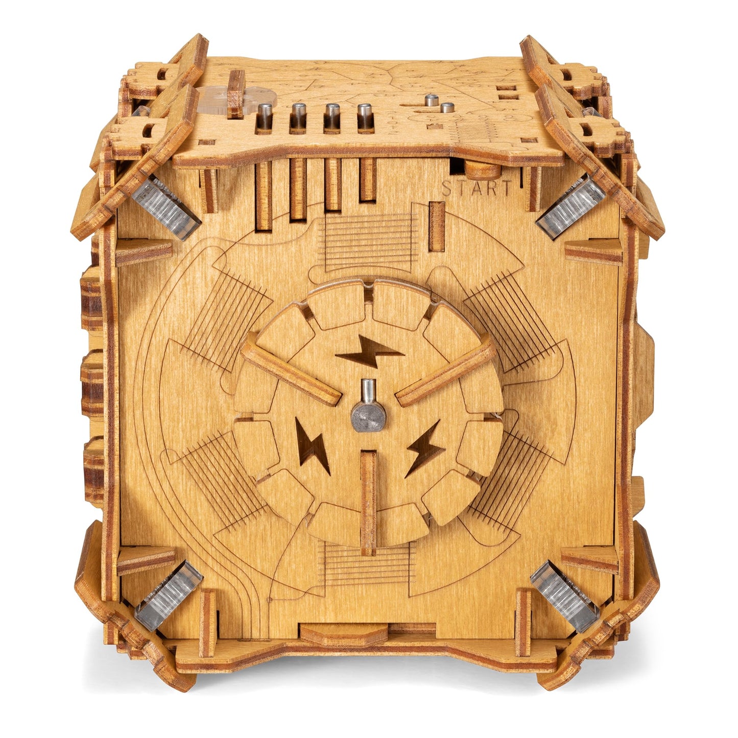 Puzzle Potato Tesla Box - Electronic Puzzle Box - Escape Room Game in a Box - Brain Teaser - 3D Wooden Puzzle for Adults - Money Puzzle Box for Cash Gift - Birthday GiftBox MoneyBox