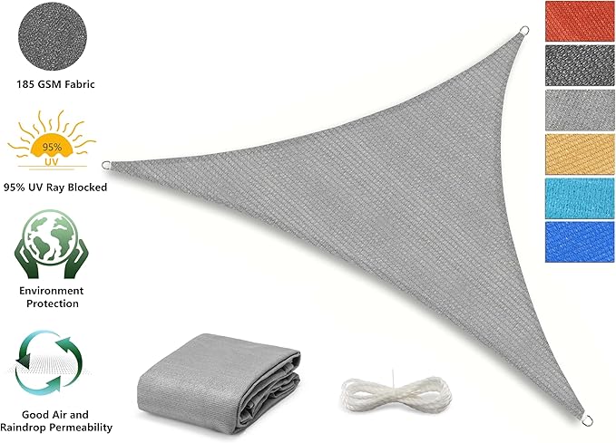 Tronssien Rectangle 16'x16'x23' Sun Shade Sail,95% UV Blockage Canopy Awning for Outdoor Patio and Garden, Yard Activities
