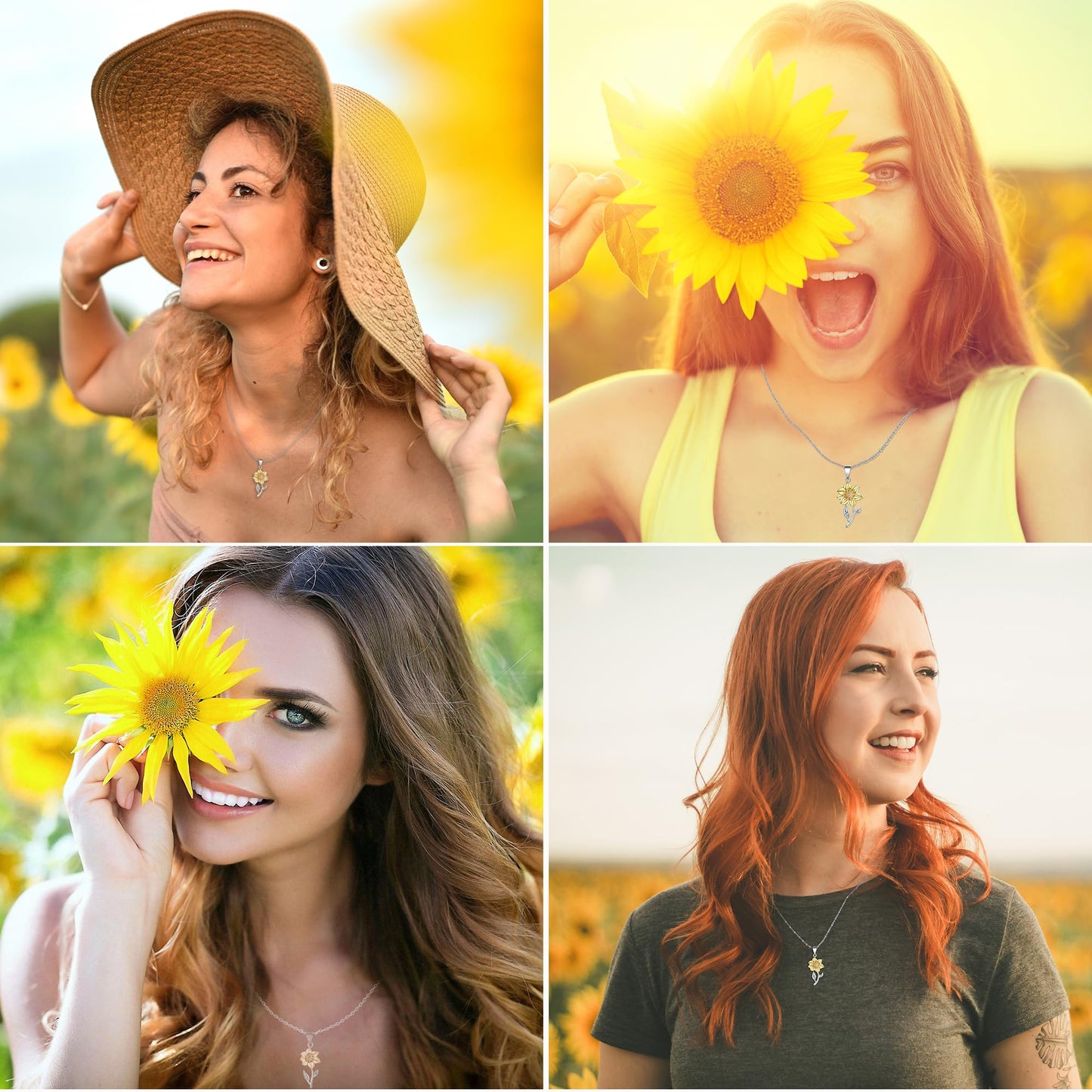 Tarsus Inspirational Gifts for Women, Get Well Soon Gifts Encouragement Inspirational Necklace for Women Friend Teen Teenage Gifts Ideas Sunflower Gifts Jewelry