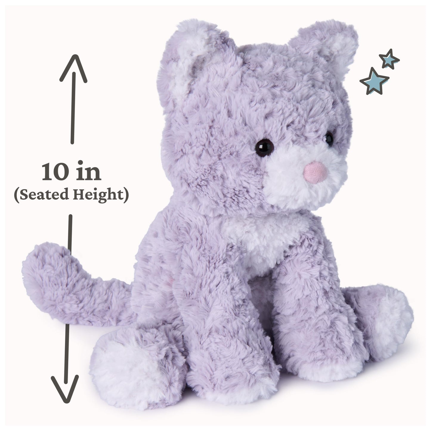 GUND Cozys Collection Kitten Plush, Cat Stuffed Animal for Ages 0 and Up, Purple, 10"