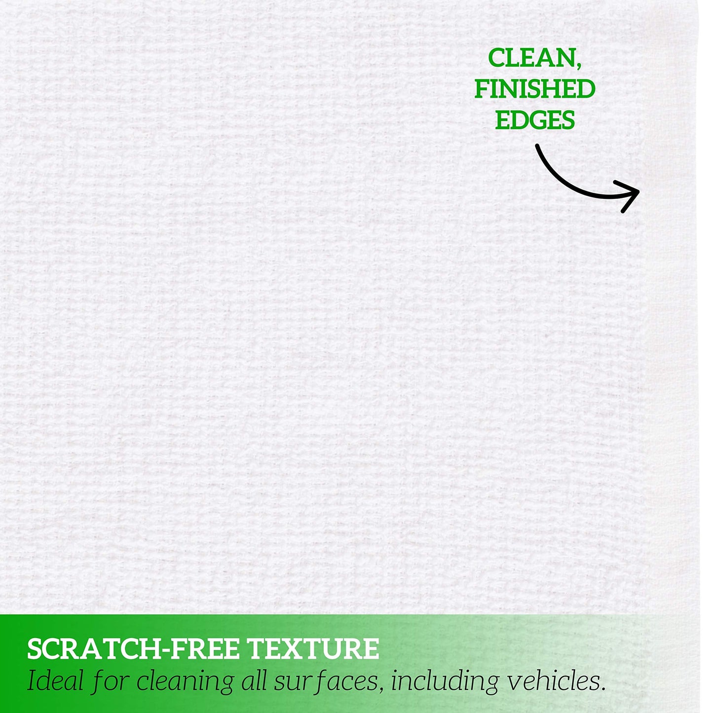 GREEN LIFESTYLE 60-Pack Cotton Wash Cloths – 14"x17" Absorbent Cleaning Rags for Housekeeping, Kitchen Towels, Bar Mop Towels, Durable Terry Cloth Rags, Premium Quality Multipurpose Washcloths