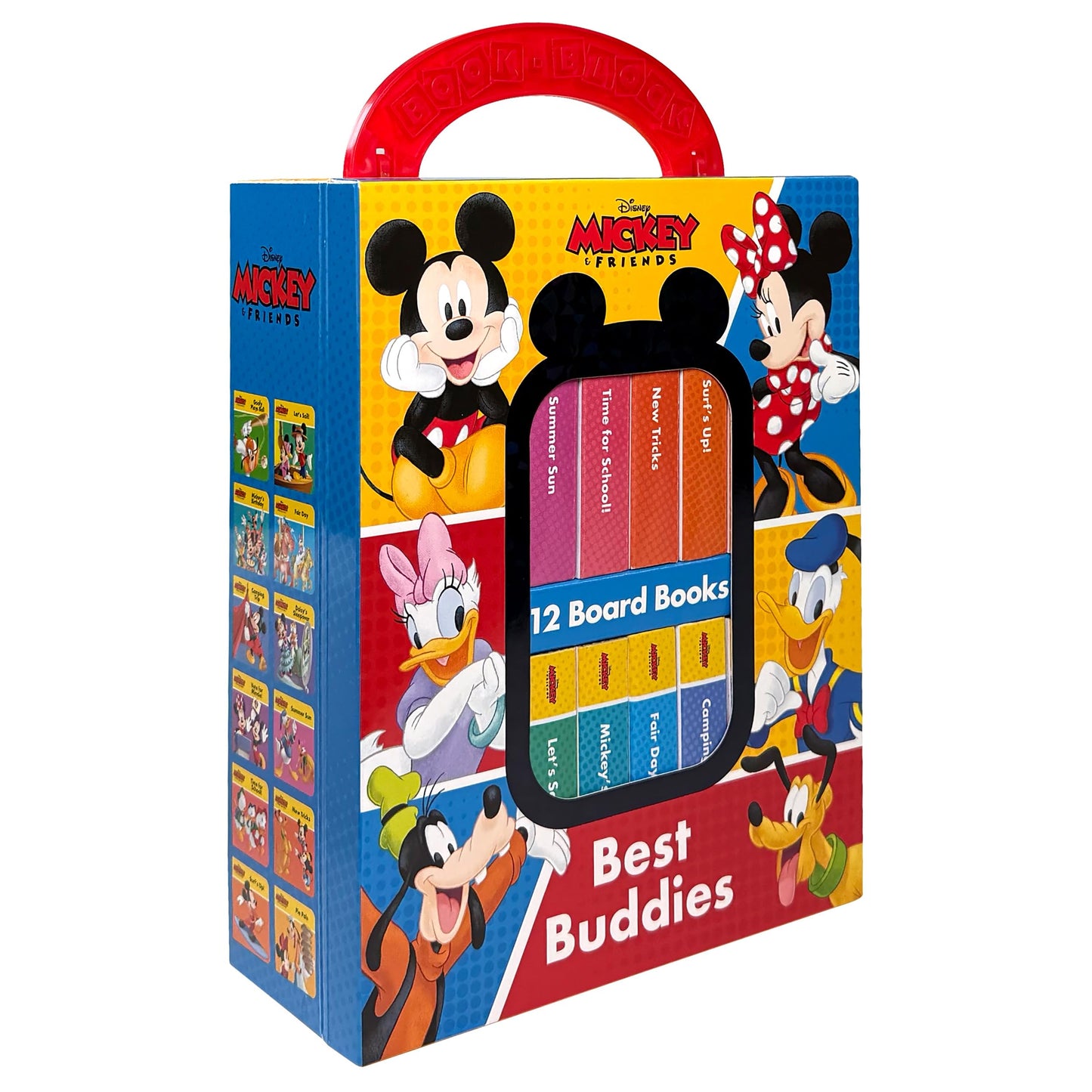 Mickey Mouse & Friends Mickey, Minnie and More! - My First Library Board Book Block 12-Book Set - PI Kids