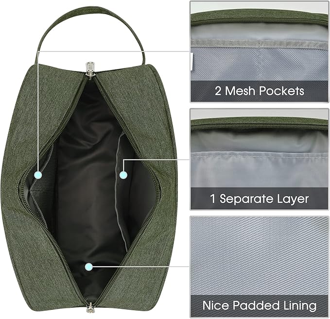 Narwey Travel Toiletry Bag for Women Traveling Dopp Kit Men Travel Bag for Toiletries Cosmetic Bag Makeup Bag Medicine Bag for Traveling