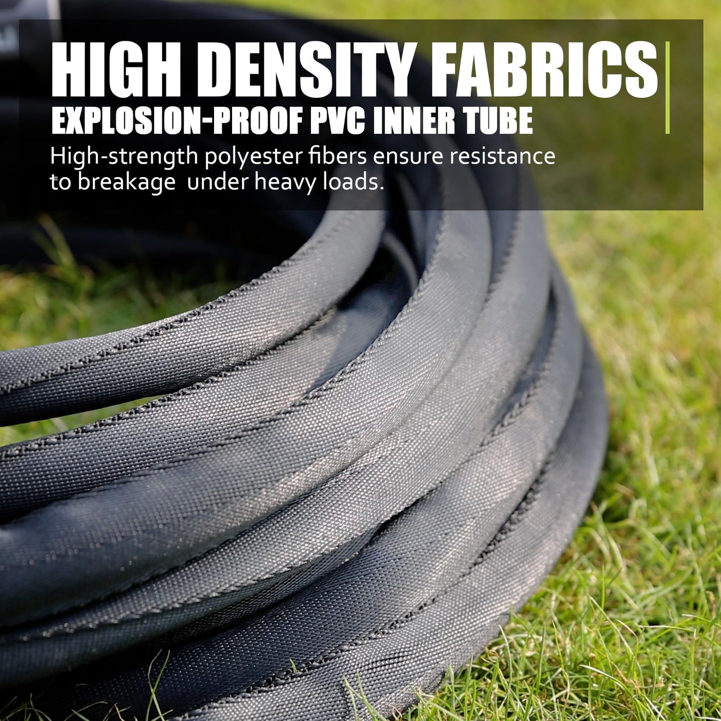 Relxitl Garden Hose 100feet, Water Hose with 10 Function Hose Nozzle, NON-Expandable Hose, Tough & Flexible, Lightweight, Crush Resistant Fittings, Kink & Tangle Free, Rust Proof for Watering
