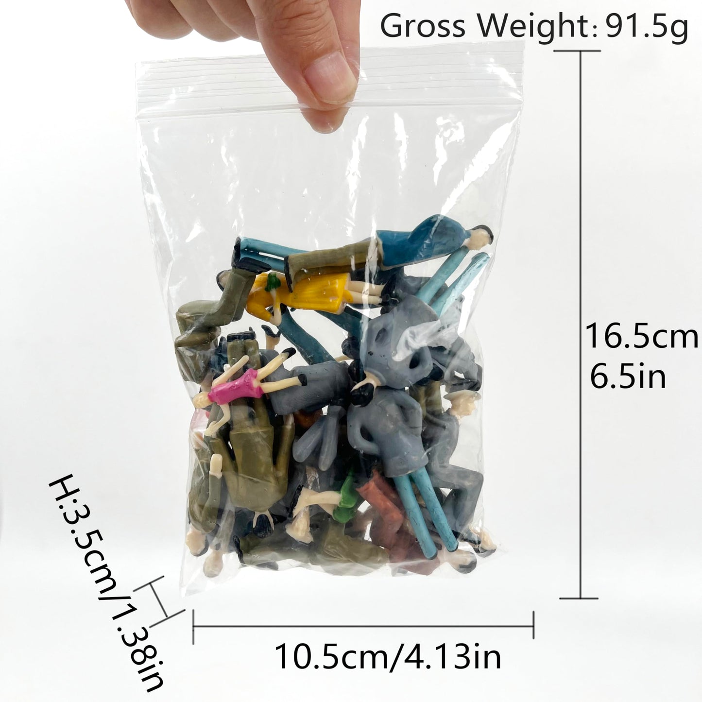 ZZZ SAN ZHI 1:30 Miniature People Figures, ABS Plastic Model People with Mixed Poses (Randomly Shipped) for Architecture Diorama Railway Layout Sand Table Scene Building, Adult Hobby Supplies (30)
