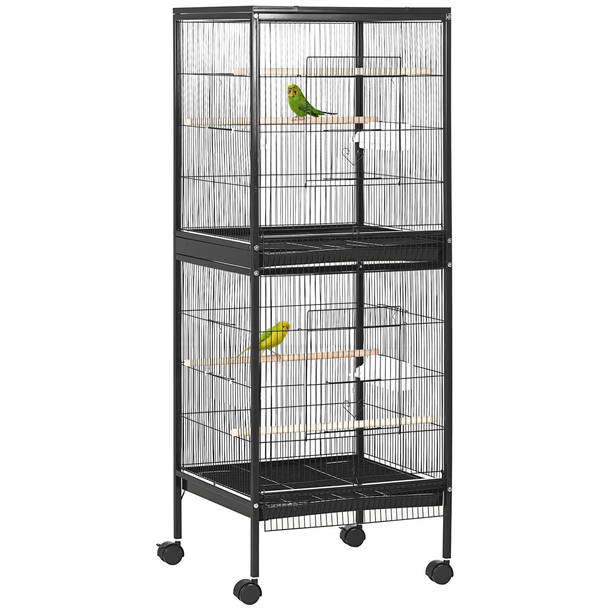 PawHut Large Bird Cage 1.7 ft. Width for Wingspan 55", Green