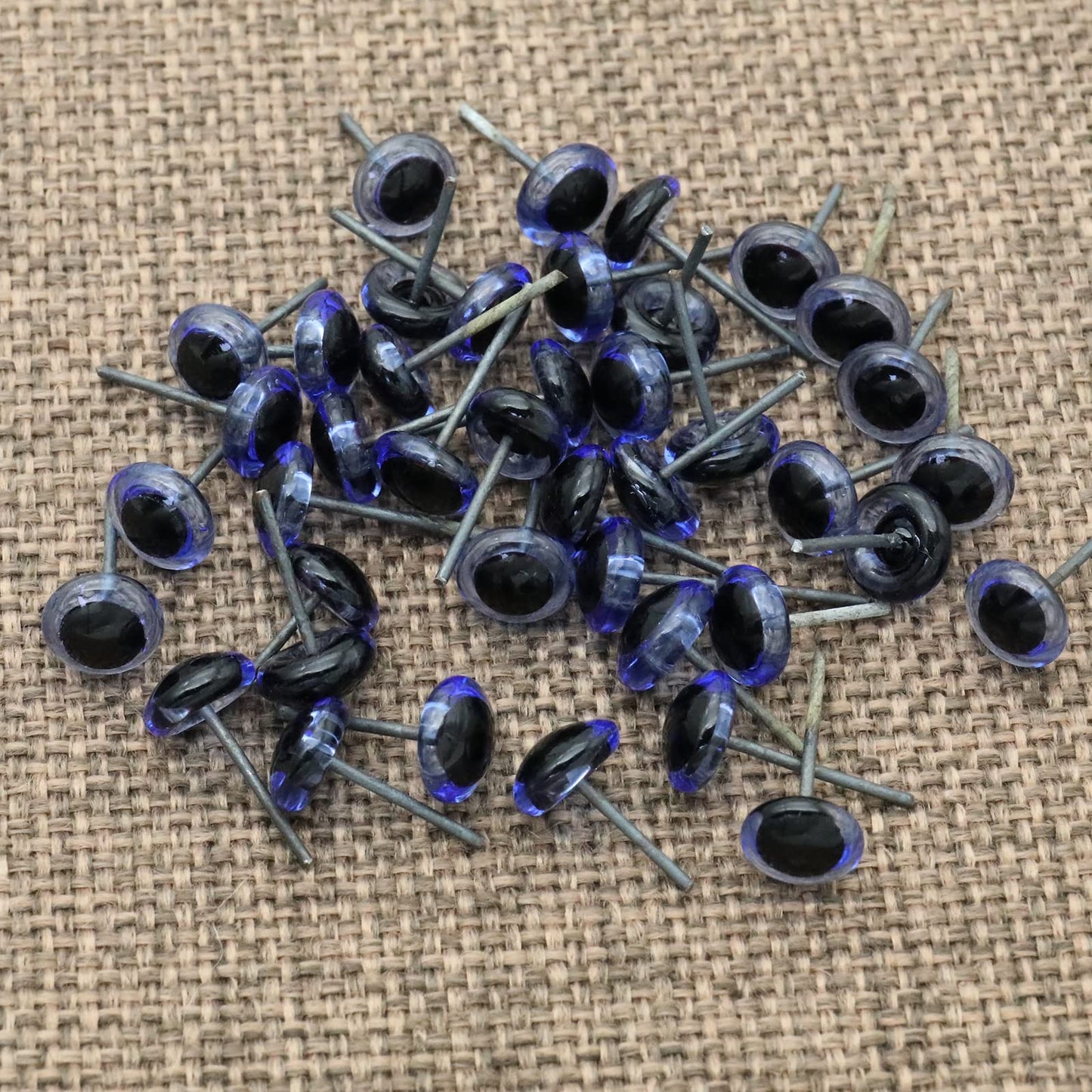 150Pcs Needle Felting Eyes mini Glass Blue Eyes Kits for Teddy Puppets Dolls Wool Felting Crafts