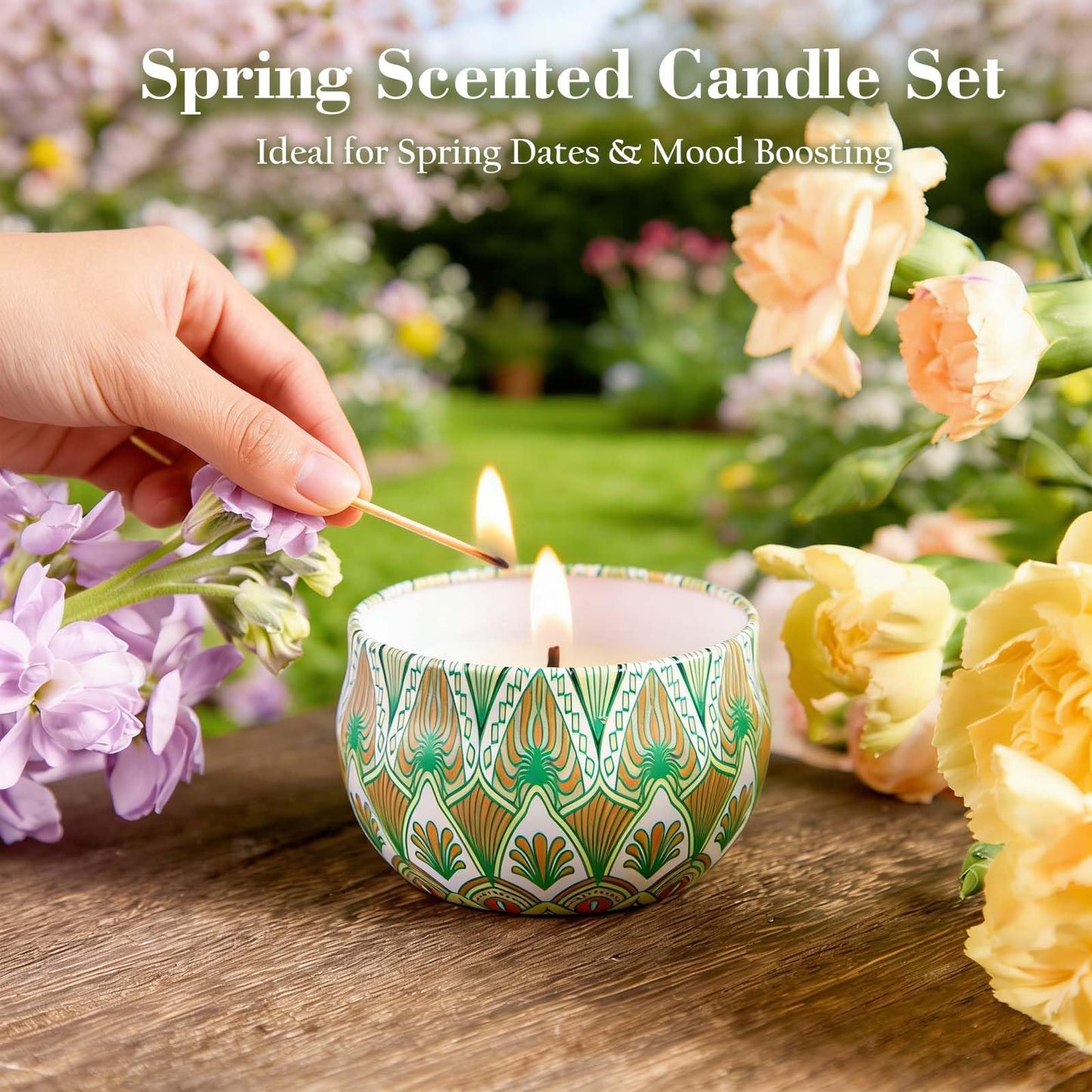 Scented Candle Gift Set - 12 Pack Candles for Home Scented, 300-Hour Long-Lasting Soy Wax Aromatherapy Candles with Lead-Free Cotton Wicks, Ideal for Spring Home Décor & Birthday Gifts