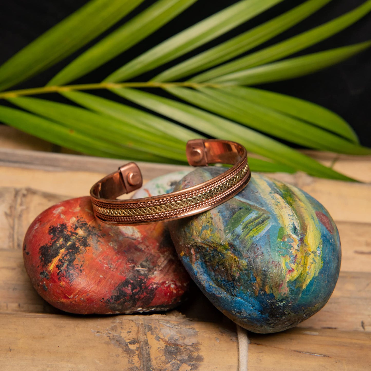 Wonder Care 100% Pure Copper Bracelets for Women | Solid and High Gauge Pure Copper Bracelet | Adjustable Free Size Rakhi Bracelet for Brother