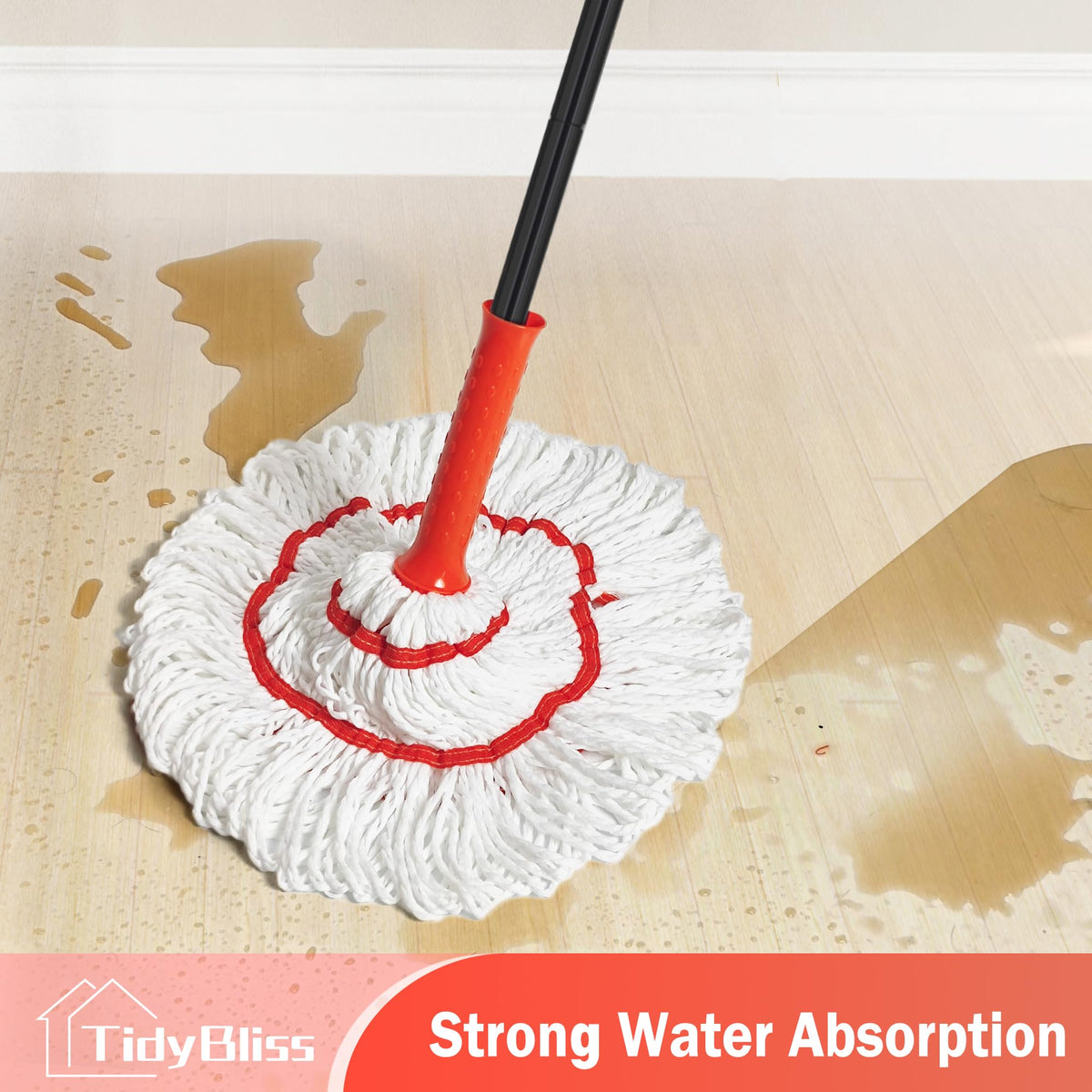 Self Wringing Twist Mop Head Replacement for Floor Cleaning