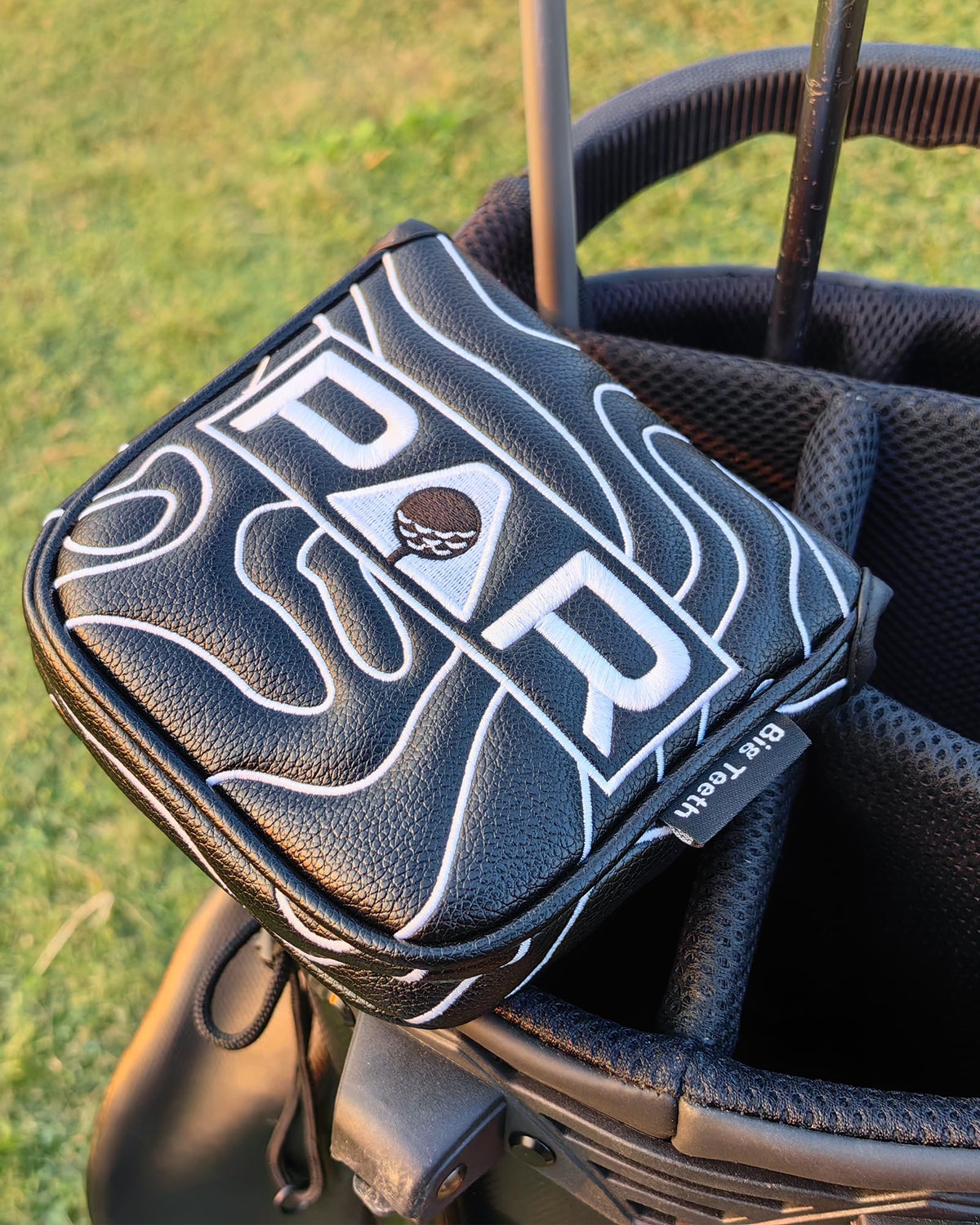 Golf Mallet Putter Cover Pure Black Square Mallet Putter Headcover