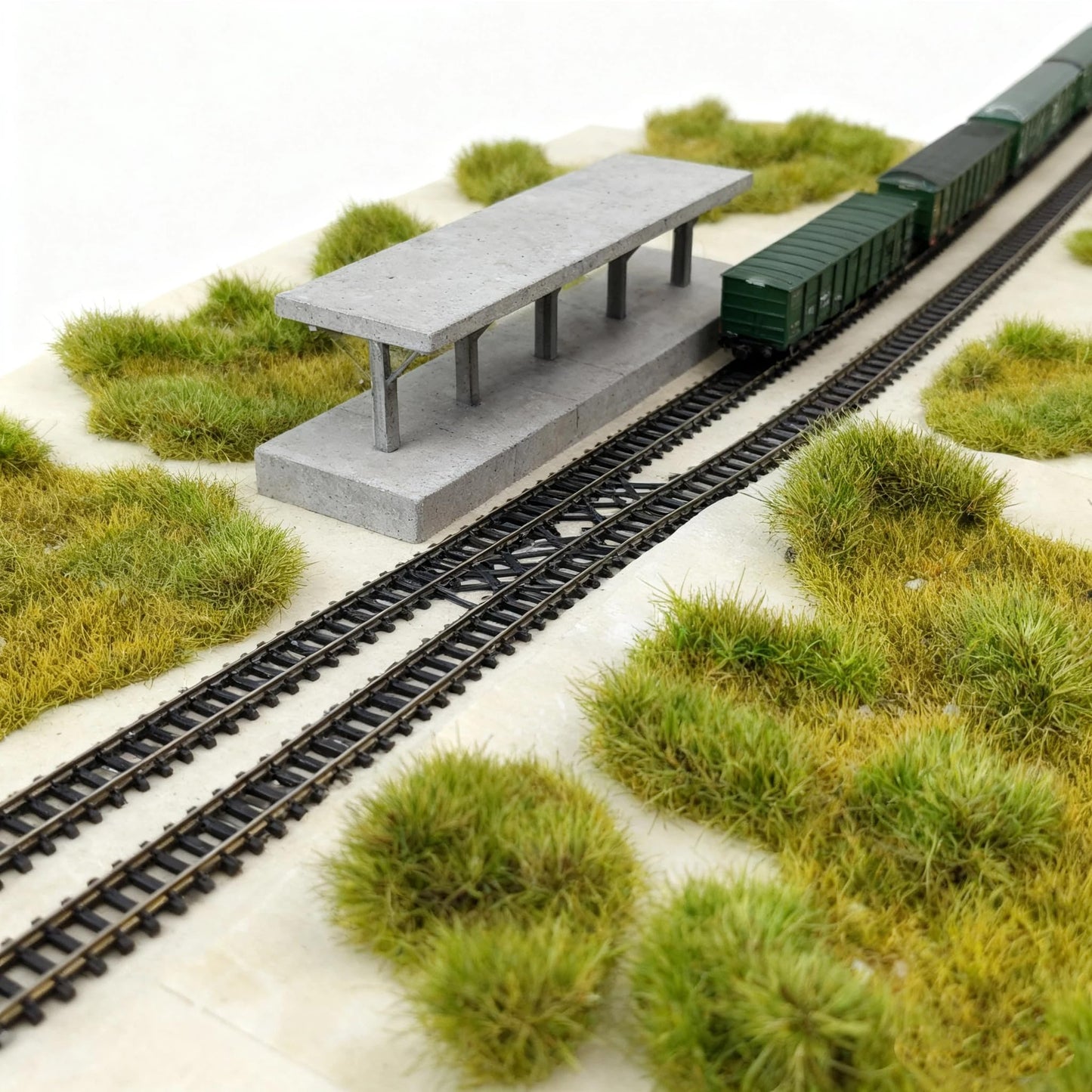 gdeplok Static Grass Mat, Pre-Glued Realistic Model Turf Sheets for Train Scenery, Railway Landscape, Architectural Models, Diorama Terrain, Wargaming & DIY Garden Displays (Autumn Green)