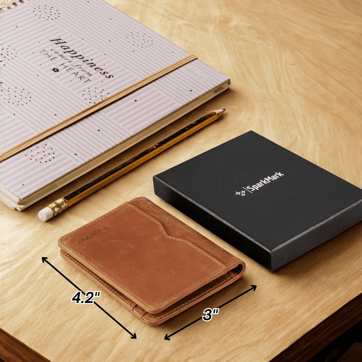 RFID Blocking Slim Wallet for Men | Thin Bifold Credit Card Holder Wallet | Mens Wallet Slim Business Card Case | Minimalist Front Pocket wallet with Gift Box (Genuine Full Grain Soft Leather)