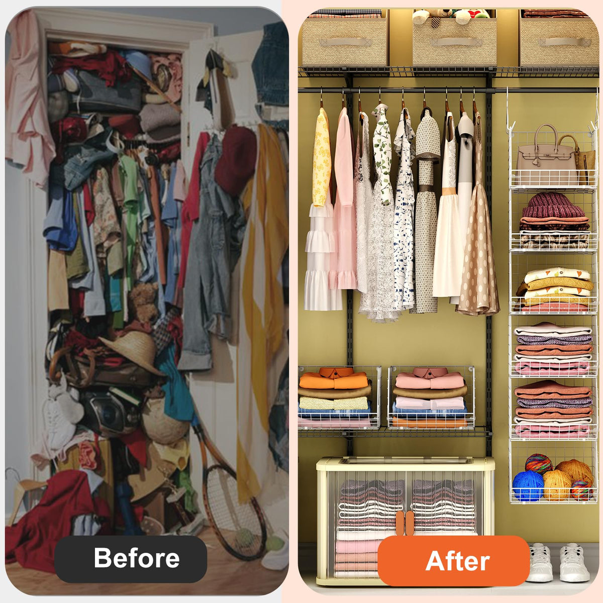 6 Tier Closet Hanging Organizer