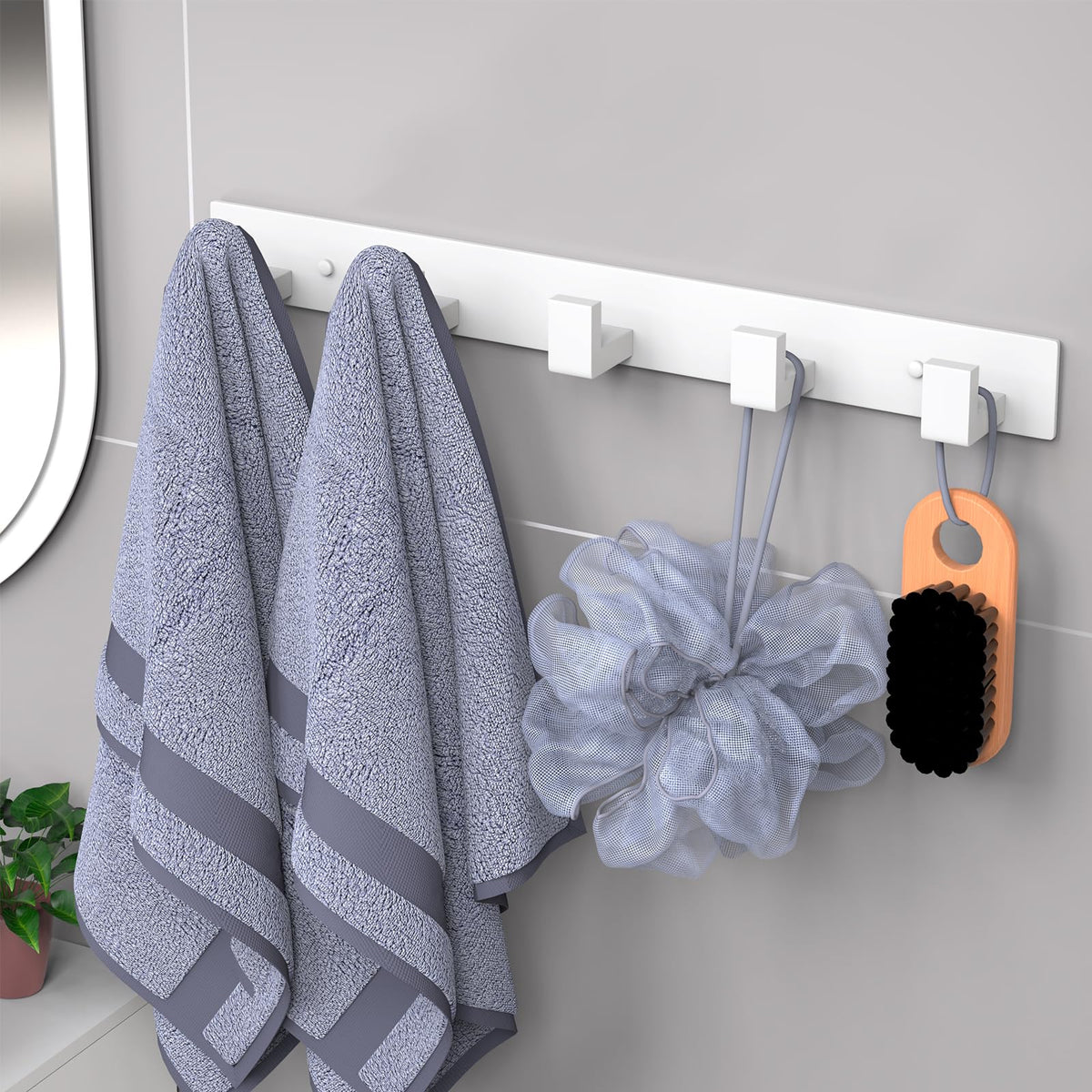 Stainless Steel Wall Coat Rack