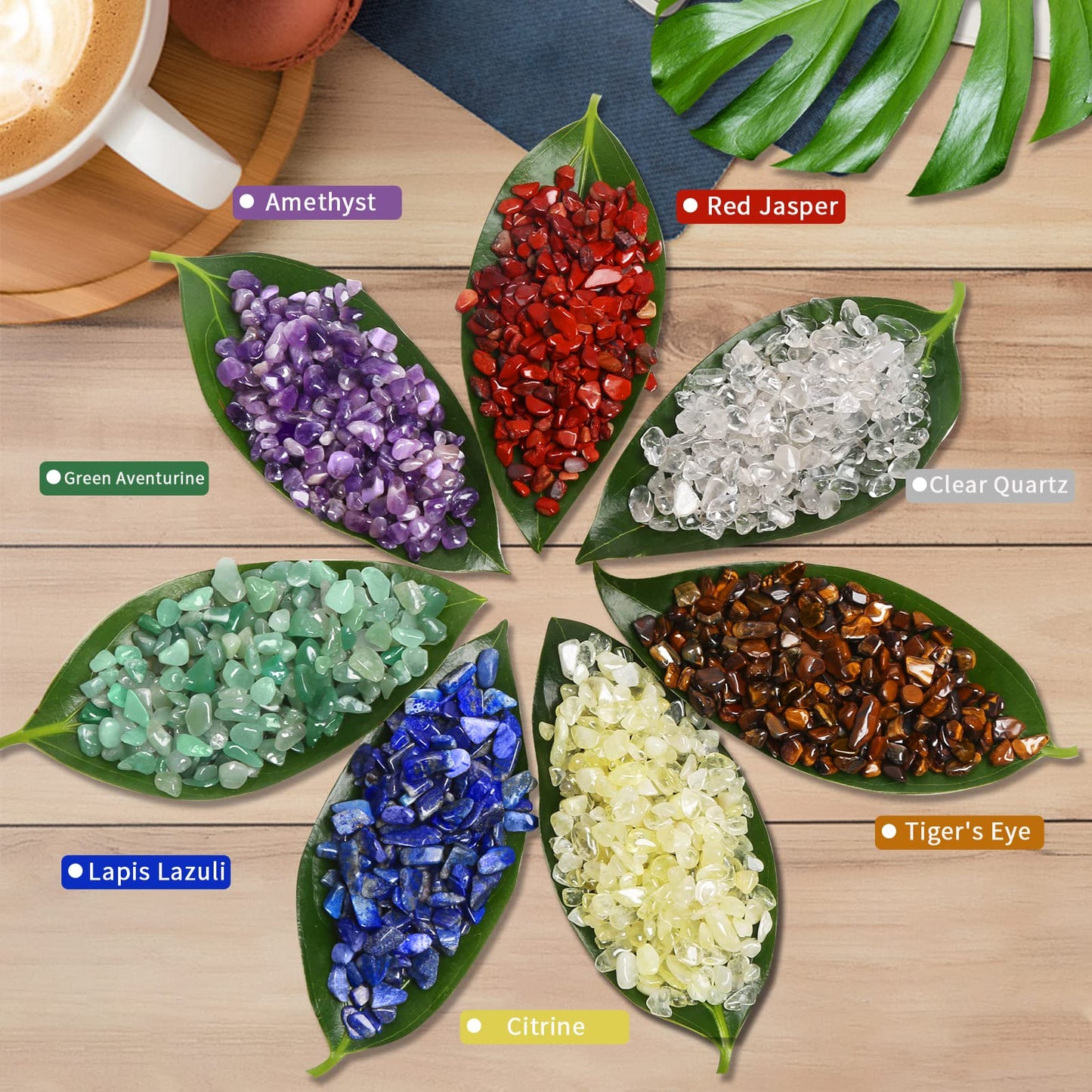 QICQDRAM Natural Green Flourite Crystals Bulk 0.9 Lb/405g Small Tumbled Chips Crystal Stone Decorative Pebbles for Home Decoration & Fish Turtle Tank, Vase Filler, Plants Decor