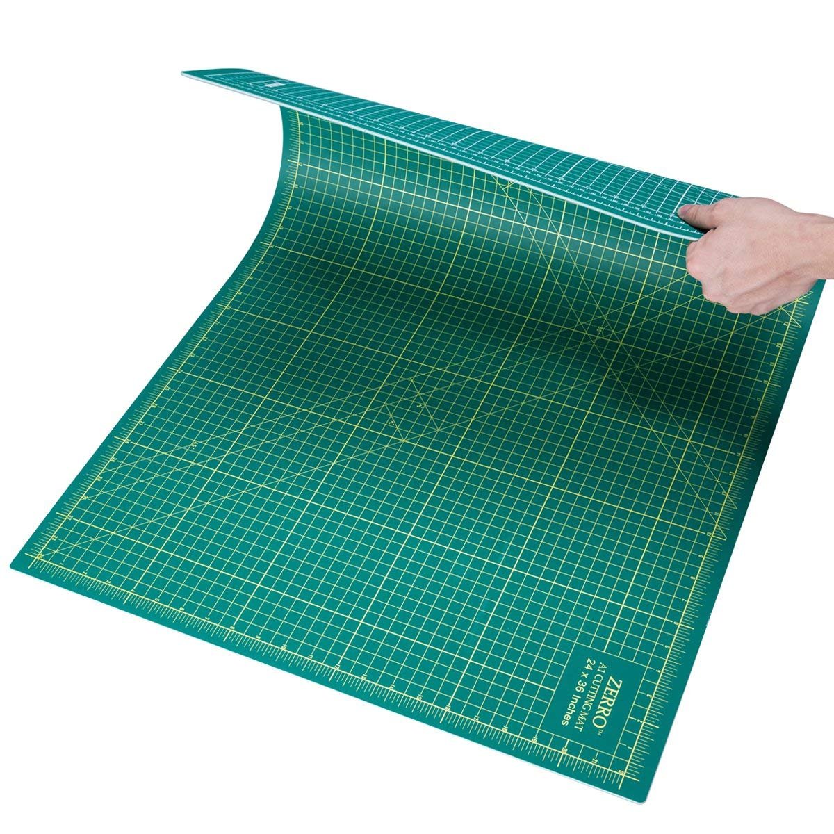 ZERRO Self Healing Cutting Mat 24" x 36", Professional Double Sided Durable Non-Slip Rotary Mat for Scrapbooking, Fabric, Quilting, Sewing-3mm Thick (A1)