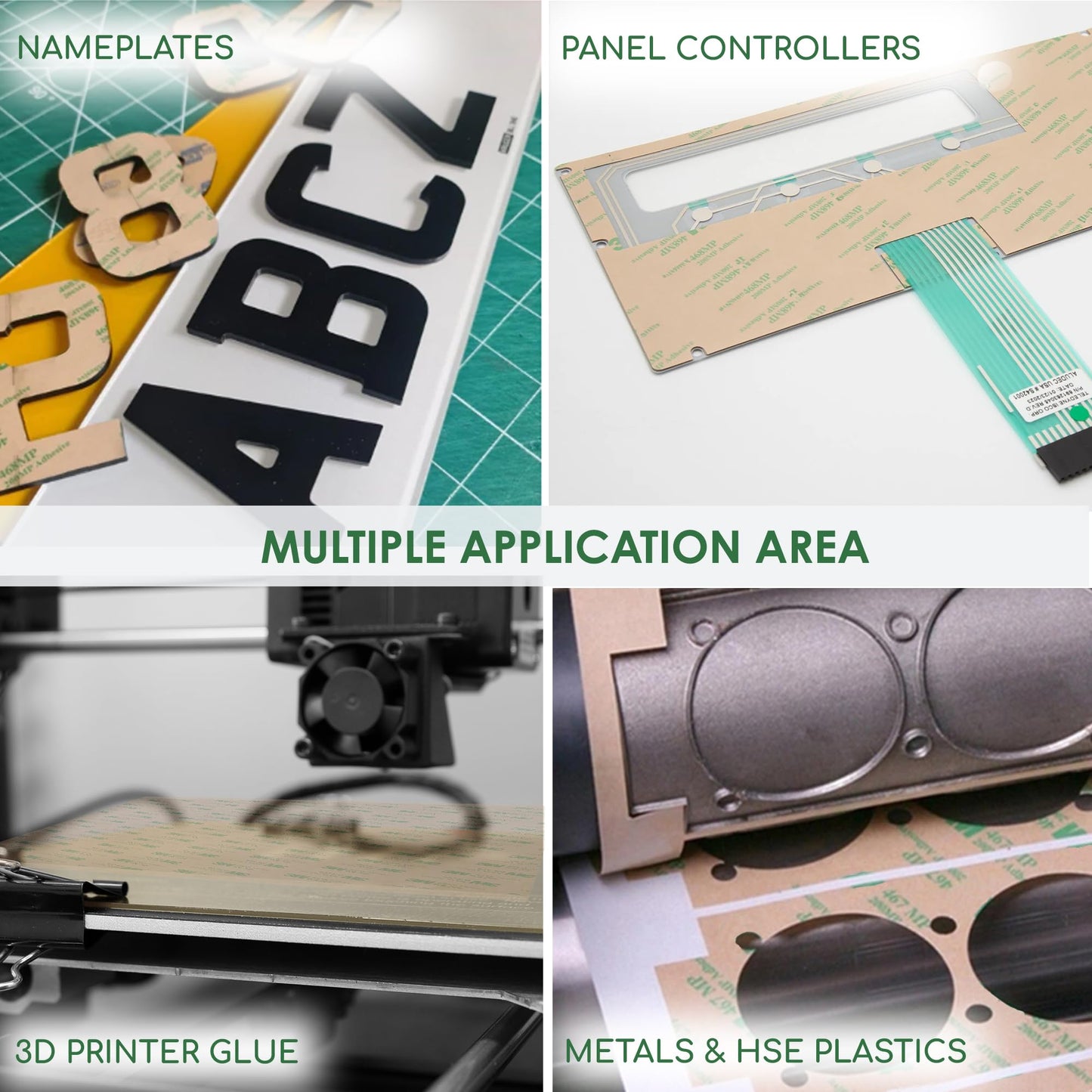 WEUPE Adhesive Transfer Tape, Double Sided Transfer Sheet, 468MP, 12inch x 12inch (5-Pack)