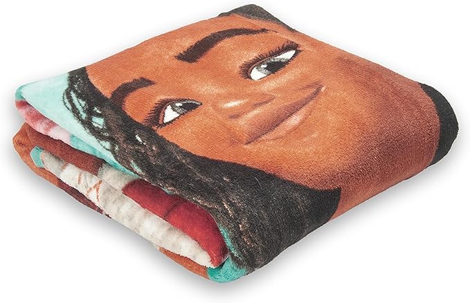 Disney's Moana, "Voyagers" Micro Raschel Throw Blanket, 46" x 60", Multi Color