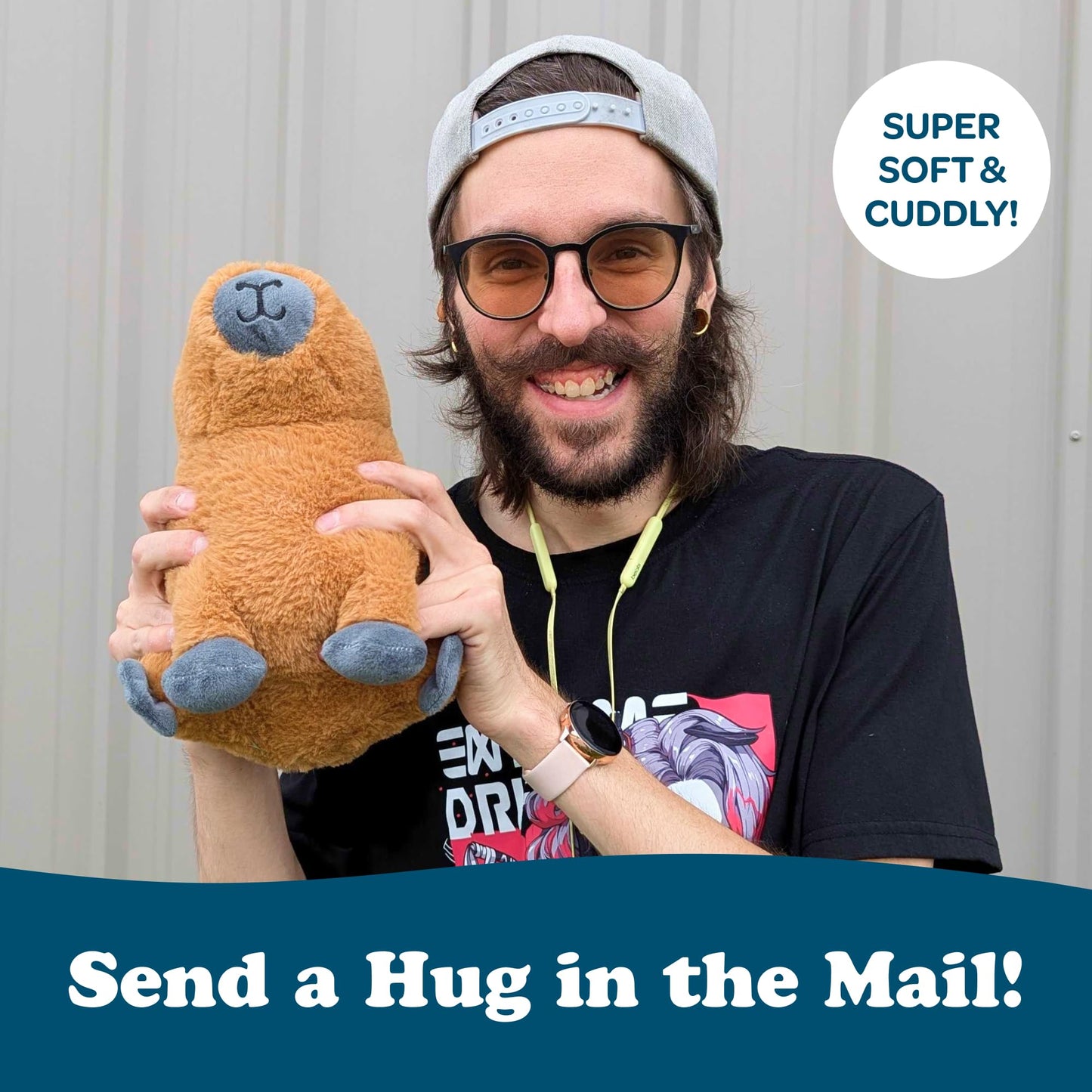 SendAFriend Crouton The Capybara Stuffed Animal Care Package, Someone Loves You Box, Great Gift for Any Reason (Love You Notecard)