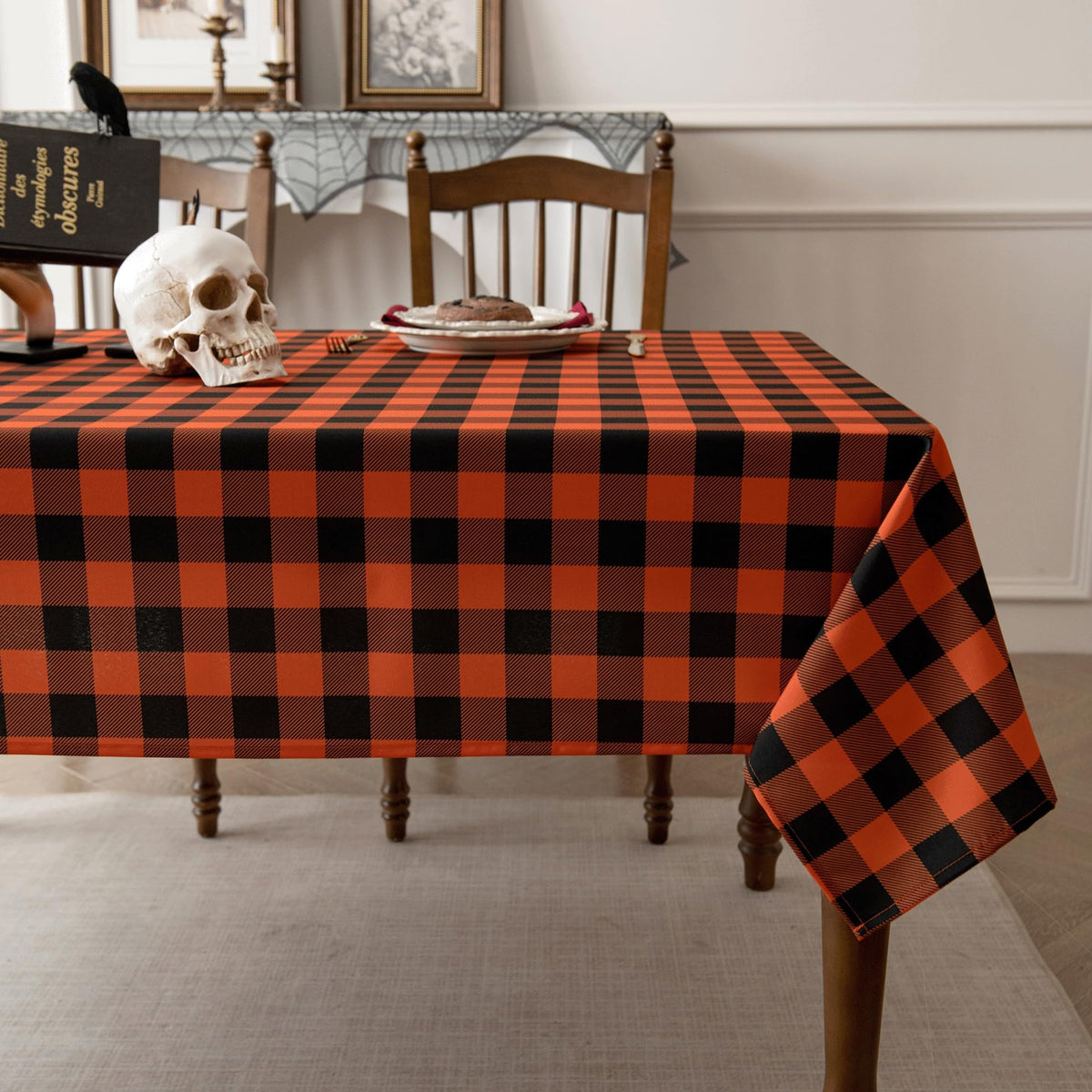Waterproof Checkered Tablecloth Fabric