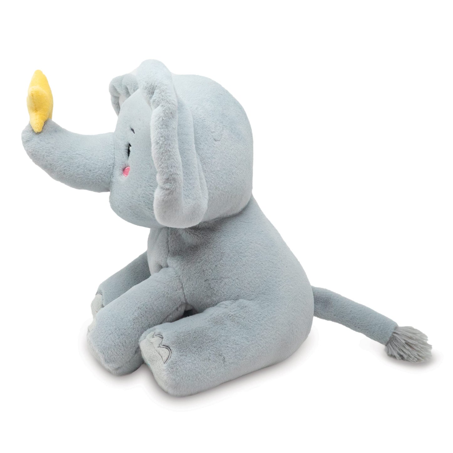 Cuddle Barn - Twinkling Starlight | Animated Musical Elephant Stuffed Animal Baby Plush Toy with Soothing Light and Volume Control Plays 15 Minutes of Lullabies, 11 inches