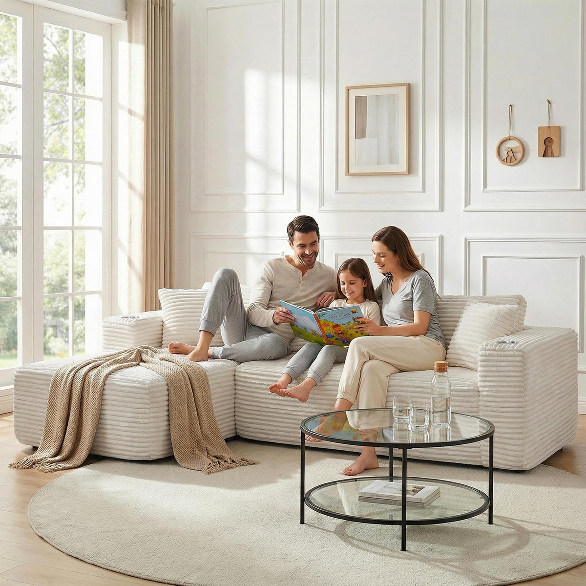 103" Modular Sectional Sofa for Small Spaces