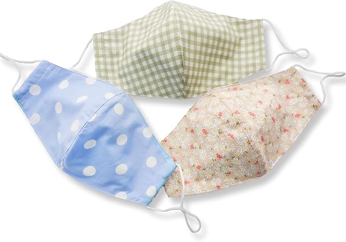 HOPE LOVE SHINE Face Mask Adjustable Filter Pocket Reusable Breathable Washable Cloth Mask Face Masks for Women Men - 3 Pack