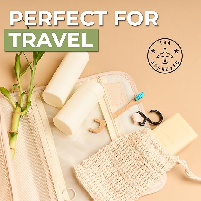 Brushee - 3 Pack Bamboo Toothbrushes Kit - 3-in-1 Travel Toothbrush with Flosser - Soft Eco-Friendly Disposable Toothbrushes with Toothpaste Fresh Mint Flavored - Individually Wrapped for Travel