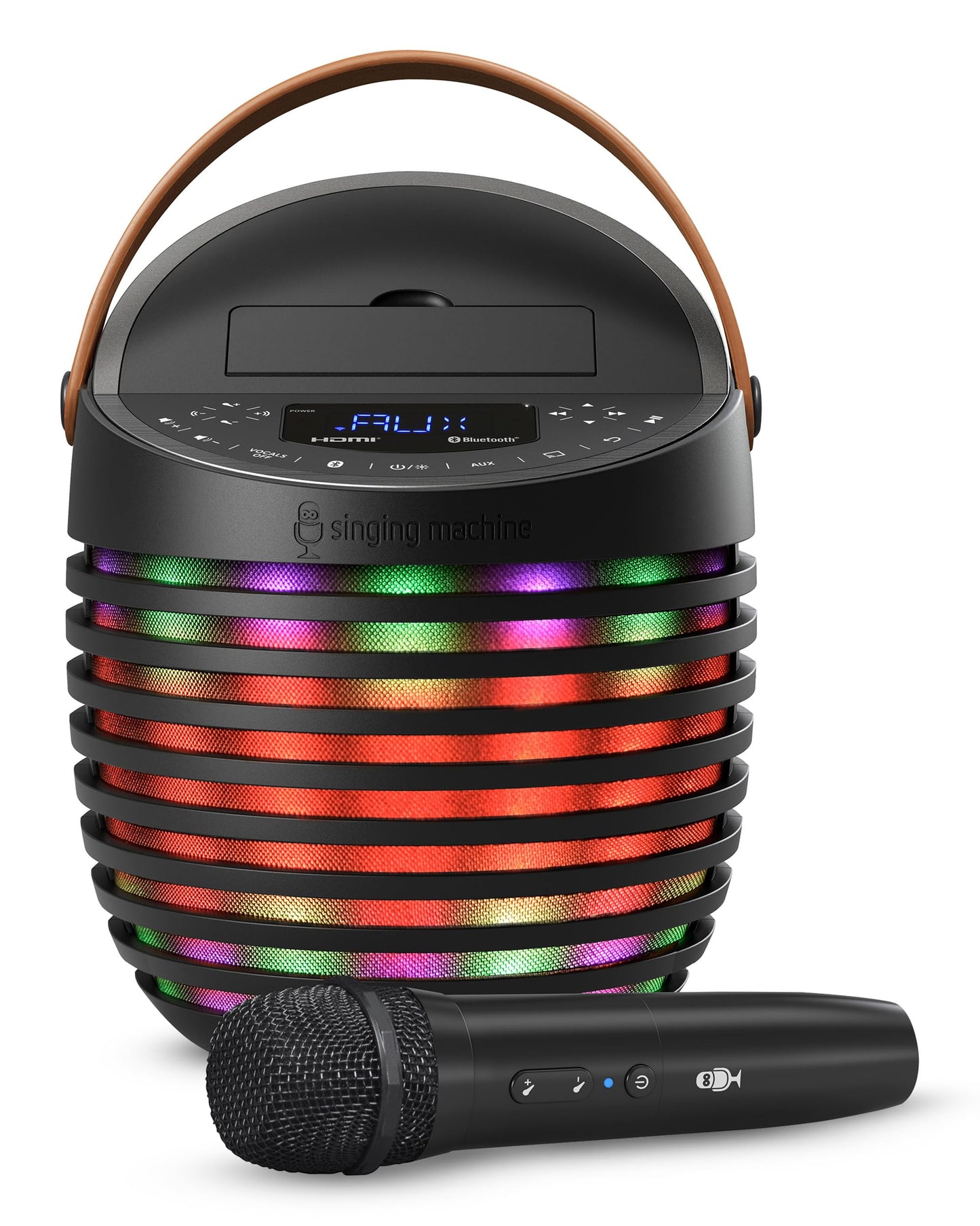 Singing Machine Karaoke system for Adults & Kids with Wireless Microphone, SingCast One - Karaoke Speaker with Video Casting Technology, Karaoke System with Bluetooth & Echo Effects