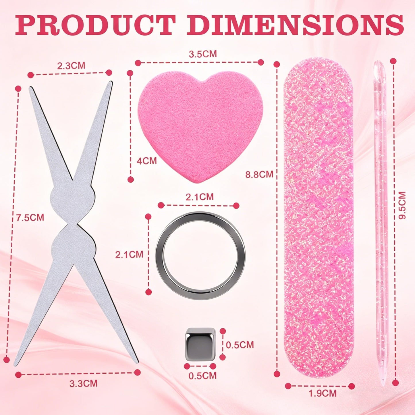 New Ring-Shaped Cat Eye Magnet for Nails,Strong Nail Magnet Tool,Portable Hollow Circular Cat Eye for Home DIY