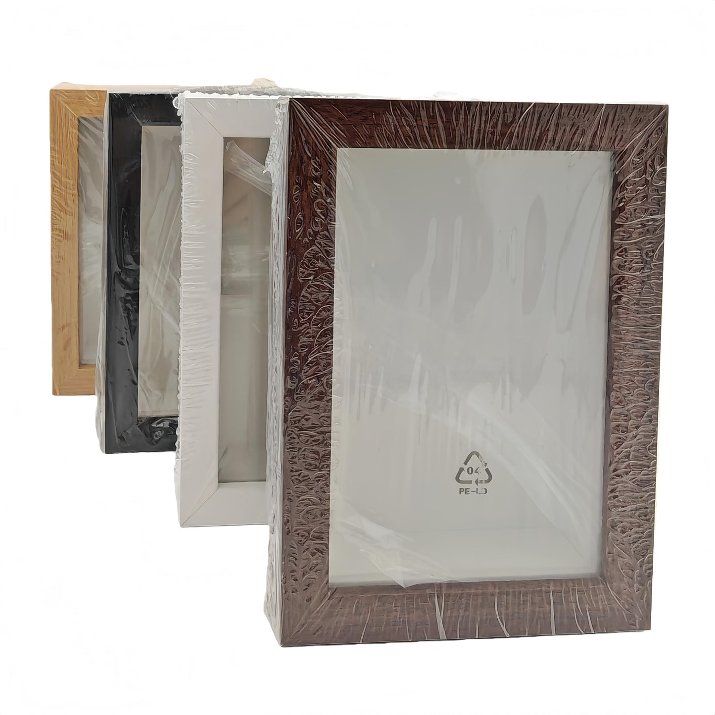 Shadow Box Picture Frame with HD Plexiglass-Wooden Hollow Photo Frame for Flower Pressing,Seashell Display Box ,Memorial Shadow Box. (Mixed Color, 4.7X6.7inch,4PCS)