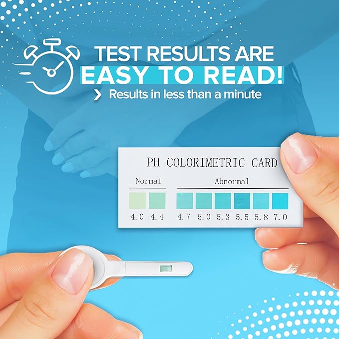 Vaginal pH Bacterial Vaginosis Test Kit, 5 Test Kits, BV, Yeast Infection, Feminine Vaginal Health, pH Balance for Women, Individually Foil Wrapped