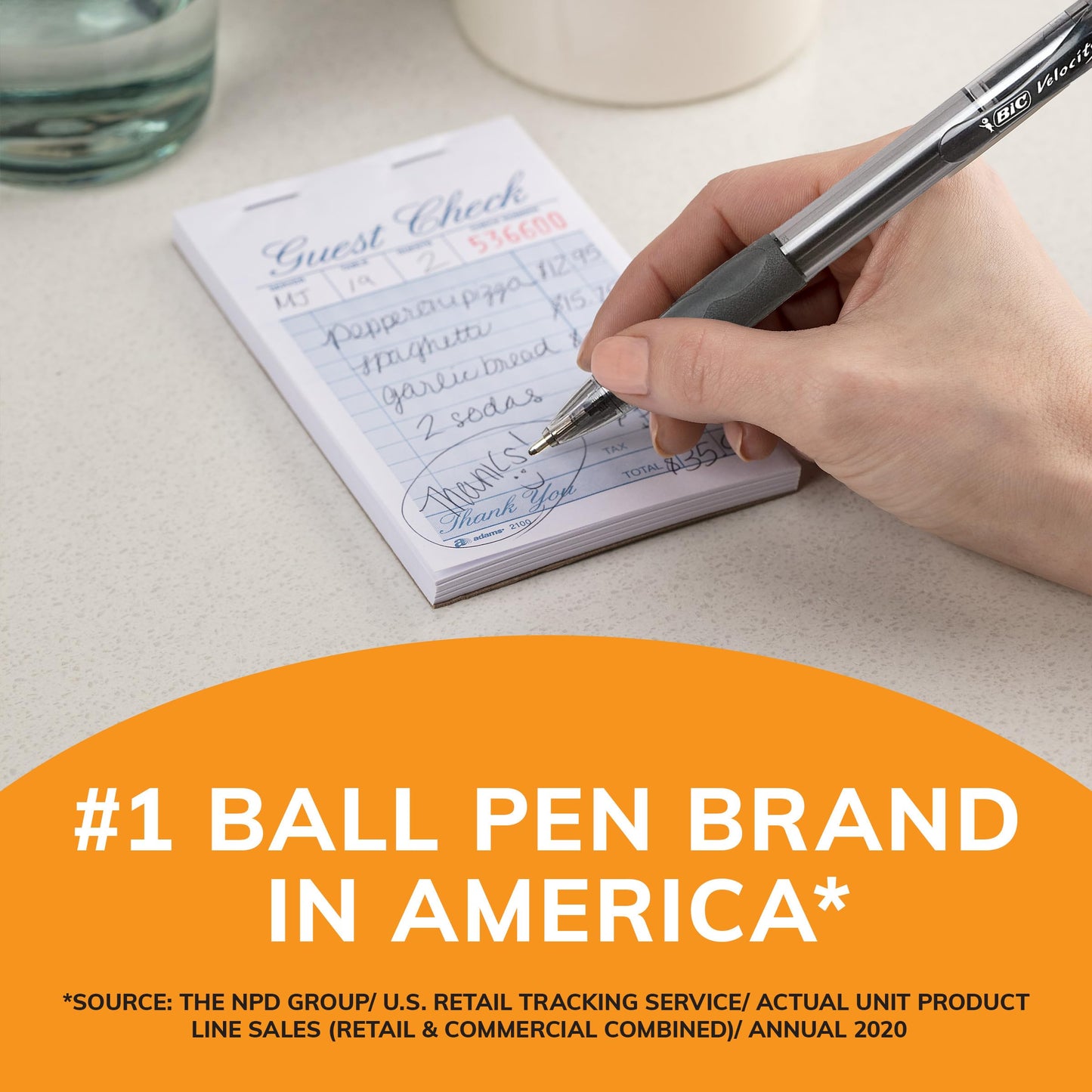 BIC Glide Bold Black Ballpoint Pens, Bold Point (1.6mm), 36-Count Pack, Retractable Ballpoint Pens With Comfortable Full Grip
