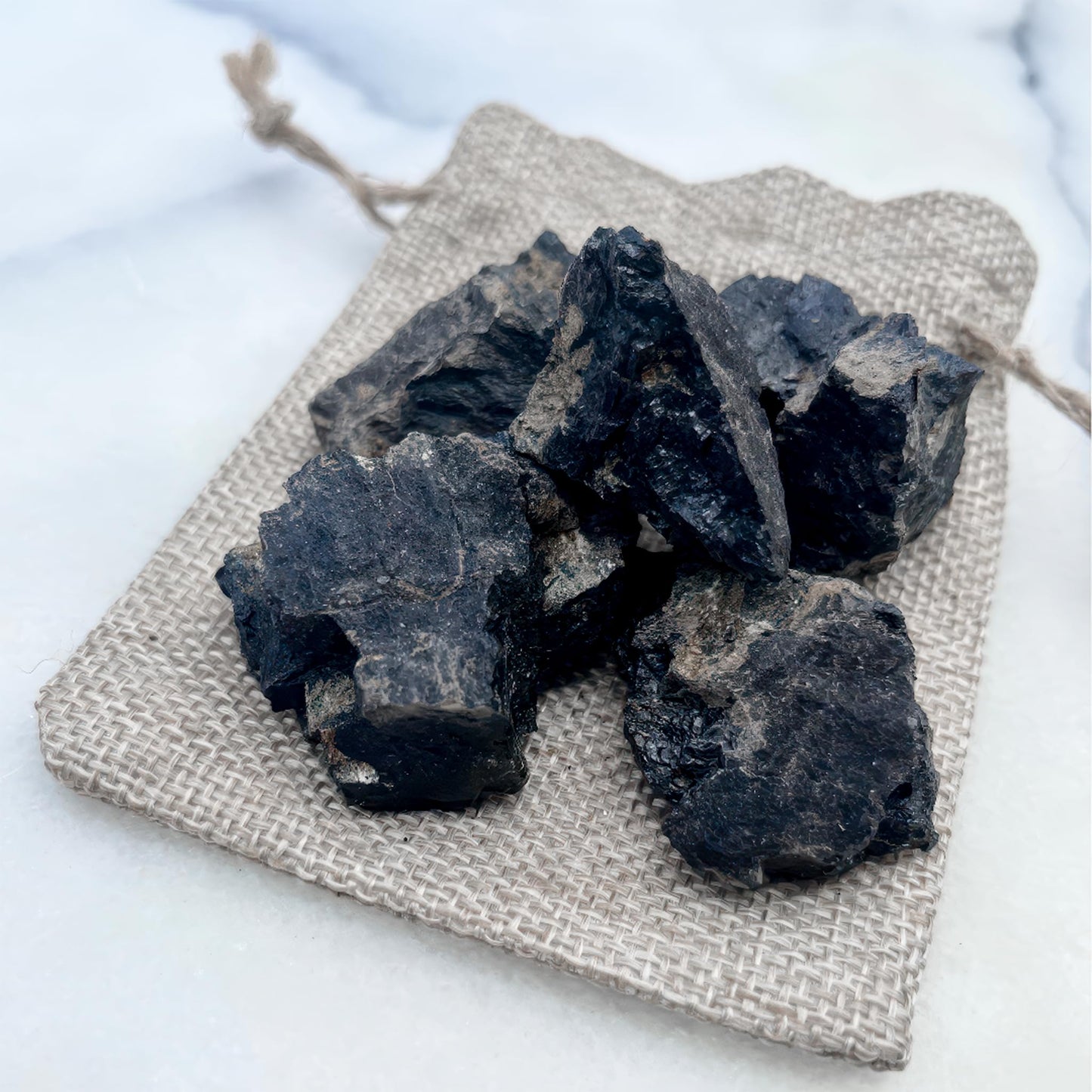 Lump of Coal Christmas Stocking Stuffer – Approximately 2.5 oz Real Coal in Burlap Bag – Gag Gift with Snowflake Crystal Growing Experiment – STEM Learning Experiment for All - Bag of Coal Gag Gift