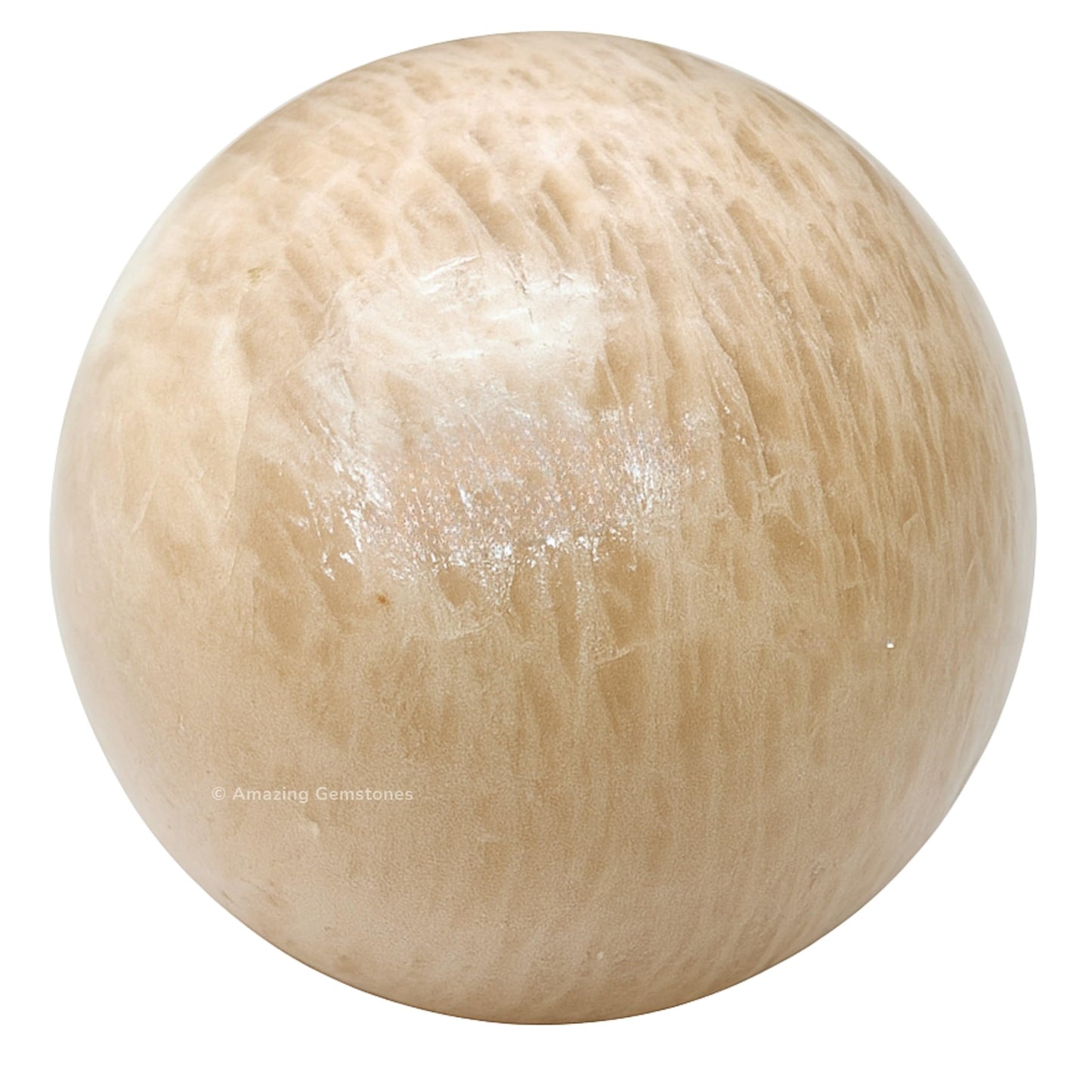 Amazing Gemstone Cream Moonstone Crystal Ball with Stand - 2 Inches Crystal Sphere Meditation Balls for Witchcraft and Decorative Balls
